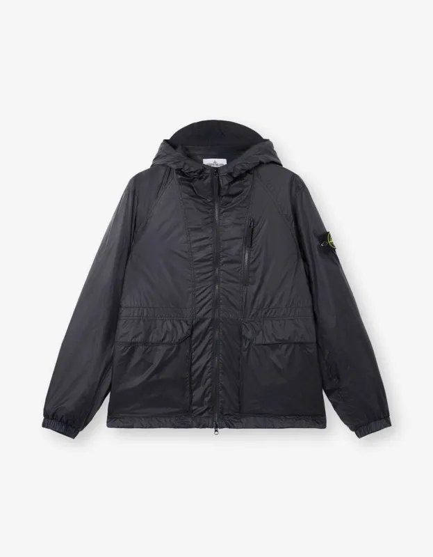 Stone Island Blue Light Ripstop Cordura Jacket sold by Zoo Fashions