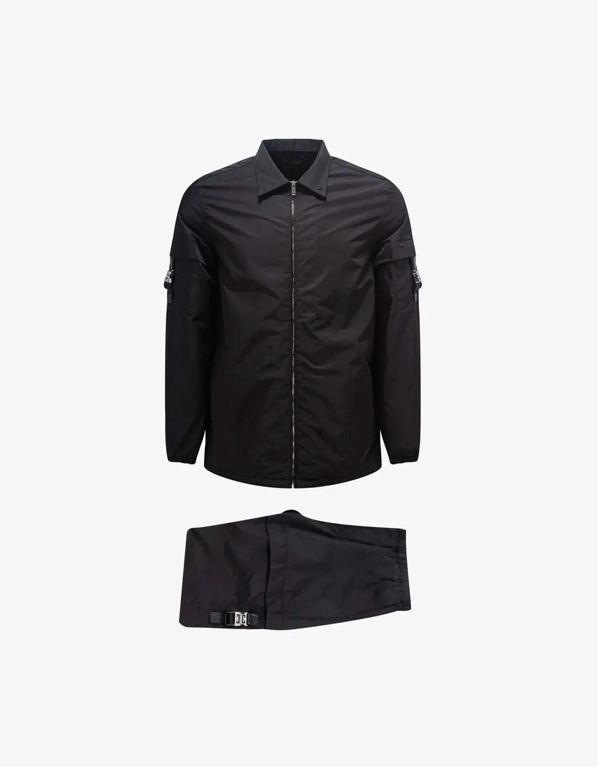 Givenchy Black 4G Buckle Pocket Overshirt & Cargo Trousers sold by Zoo Fashions