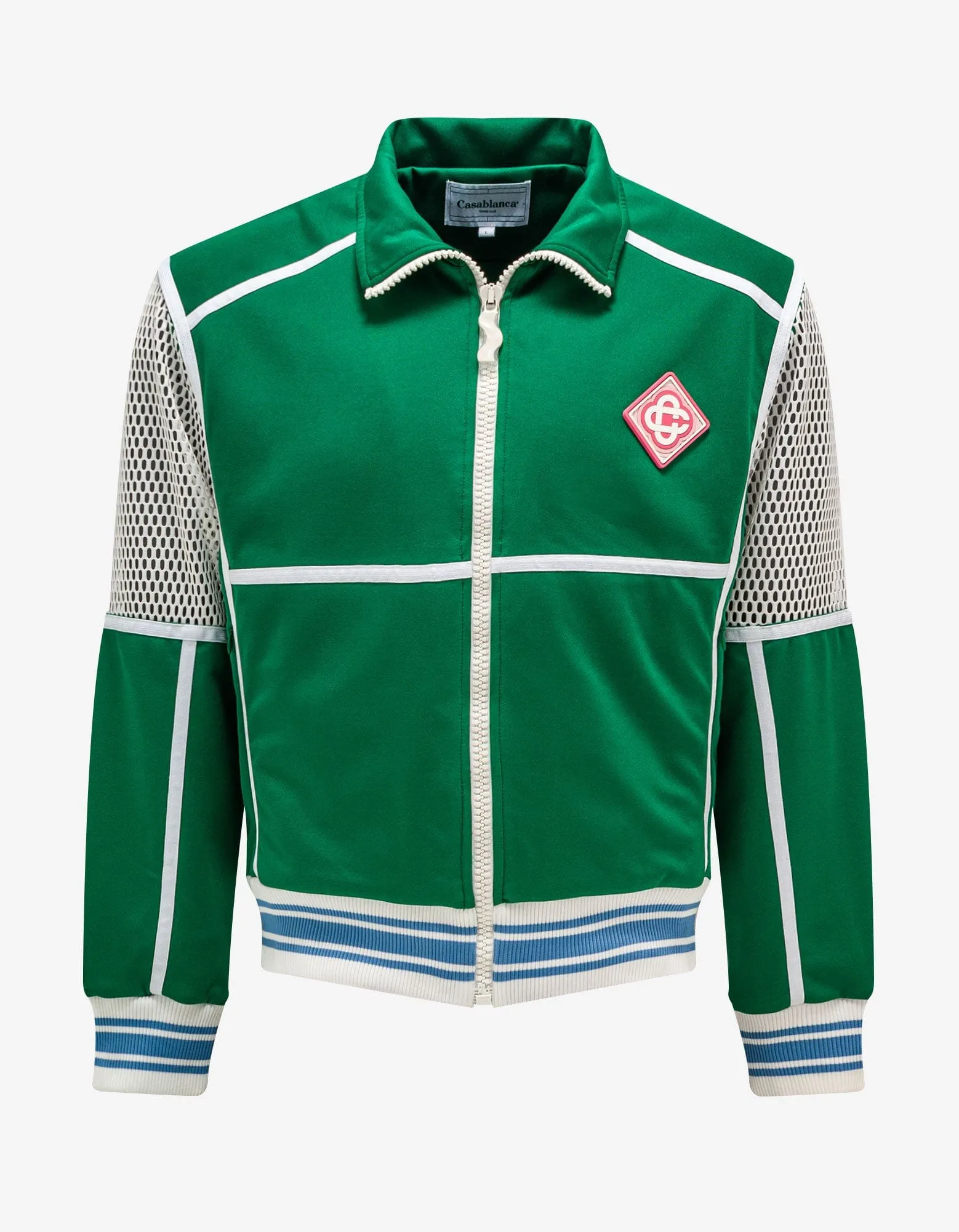 Casablanca Green Interlock Mesh Track Jacket & Track Pants sold by Zoo Fashions product image thumbnail 2