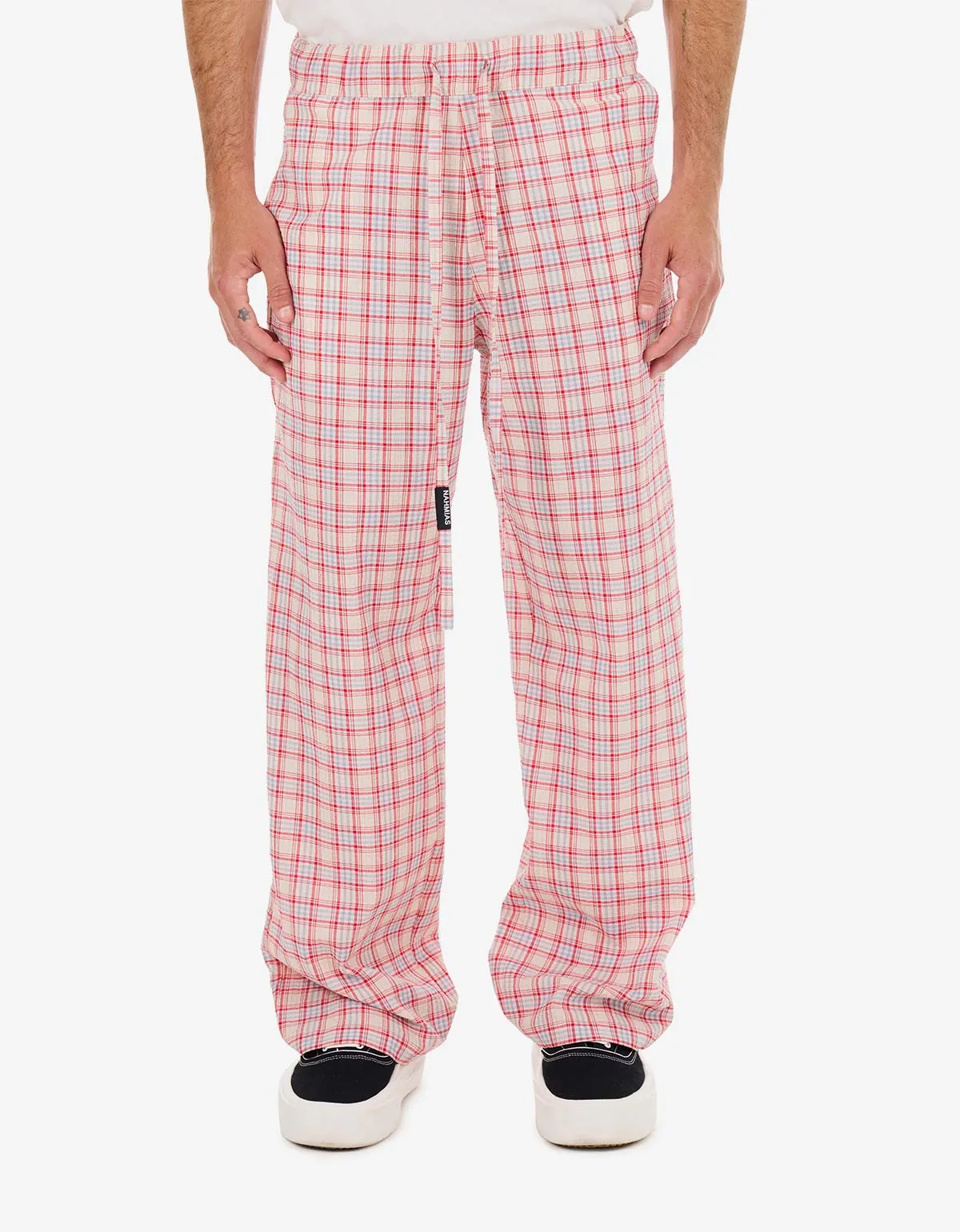 Nahmias White P.E. Cherub Hoodie & Red Plaid Summerlandum Relaxed Trousers Bundle sold by Zoo Fashions product image thumbnail 5