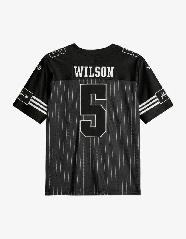 Y-3 Black Elite 5 GW American Football T-Shirt sold by Zoo Fashions