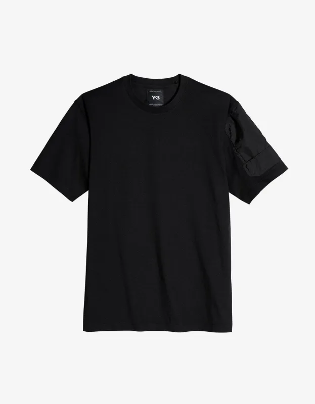 Y-3 Black Utility T-Shirt sold by Zoo Fashions