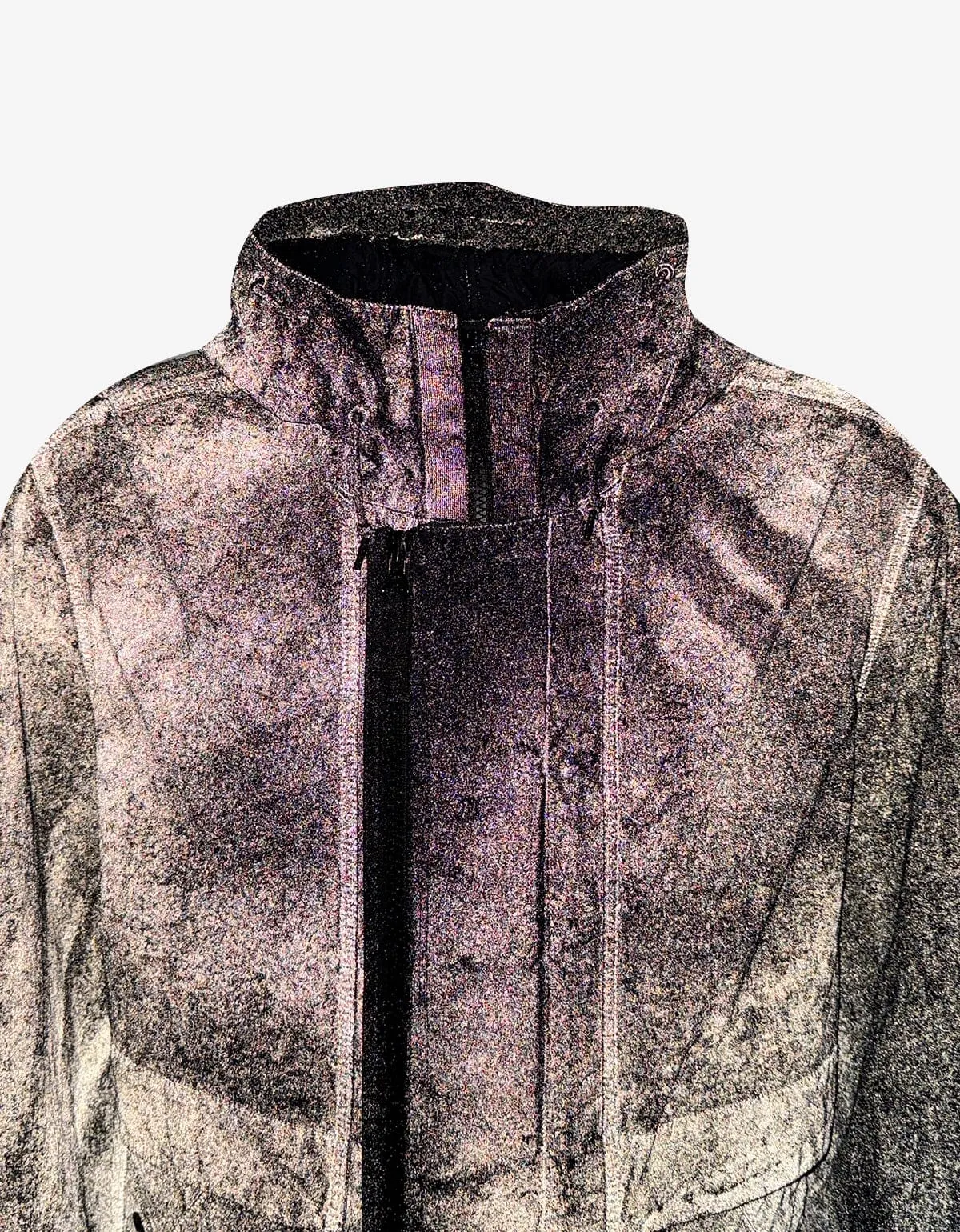 Stone Island Black Dense Nylon-TC Hand Spray Reflective Jacket sold by Zoo Fashions product image thumbnail 5