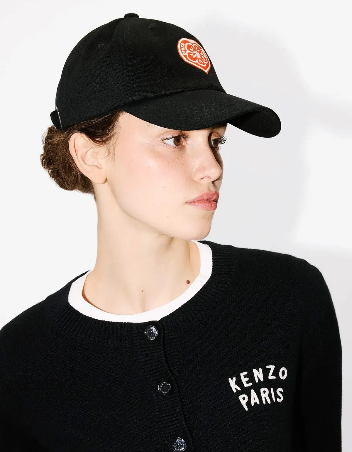 Kenzo Boke Heart Black Embroidered Cap sold by Zoo Fashions product image thumbnail 2