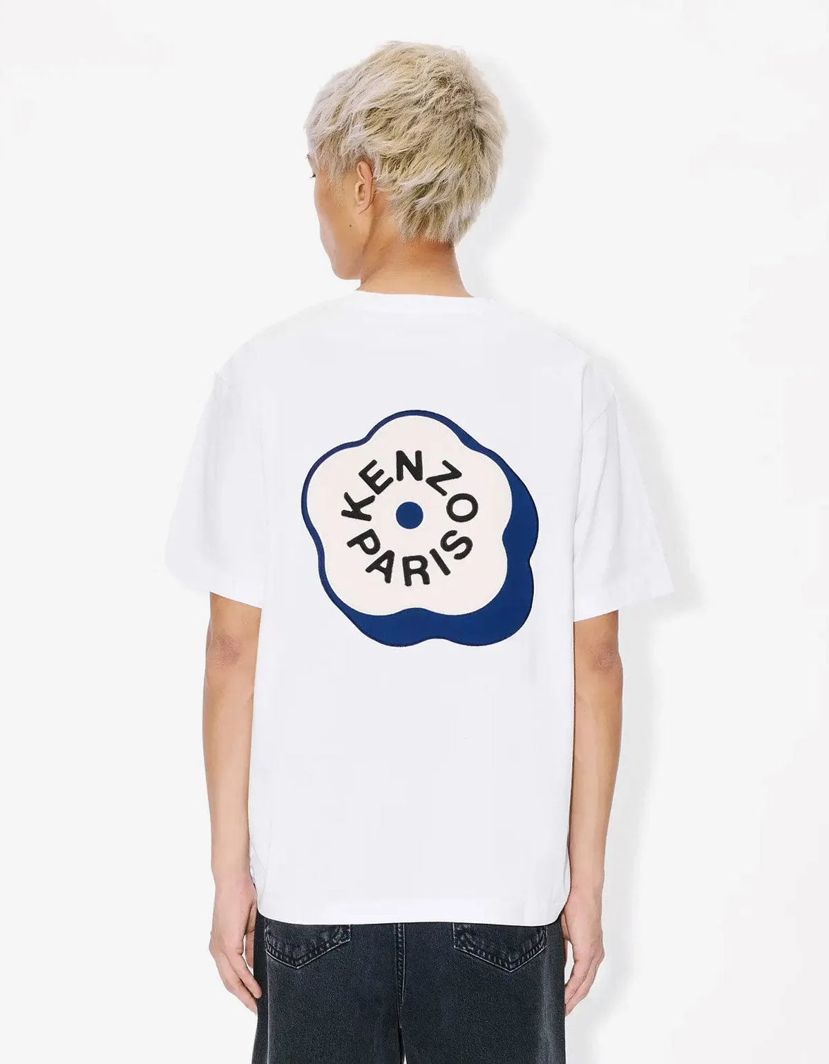 Kenzo White Boke Flower 2.0 Embroidered Oversized T-Shirt sold by Zoo Fashions product image thumbnail 2