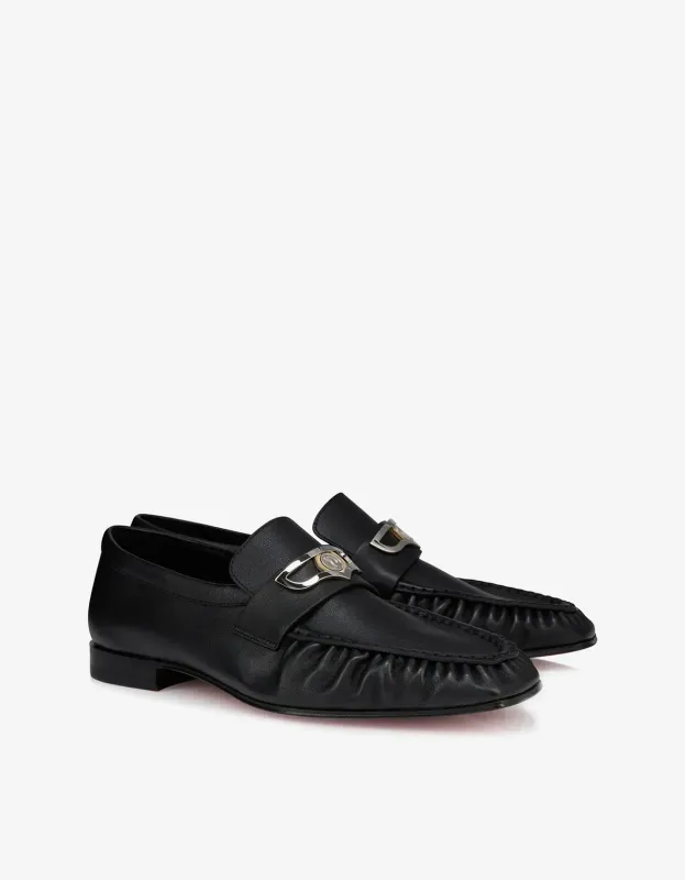 Christian Louboutin Black Mocallista Loafers made by Christian Louboutin