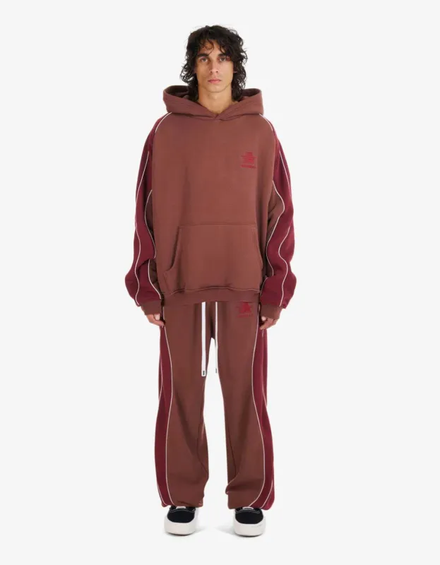 Nahmias Vintage Burgundy Ollie Hoodie & Ollie Sweatpants made by Nahmias