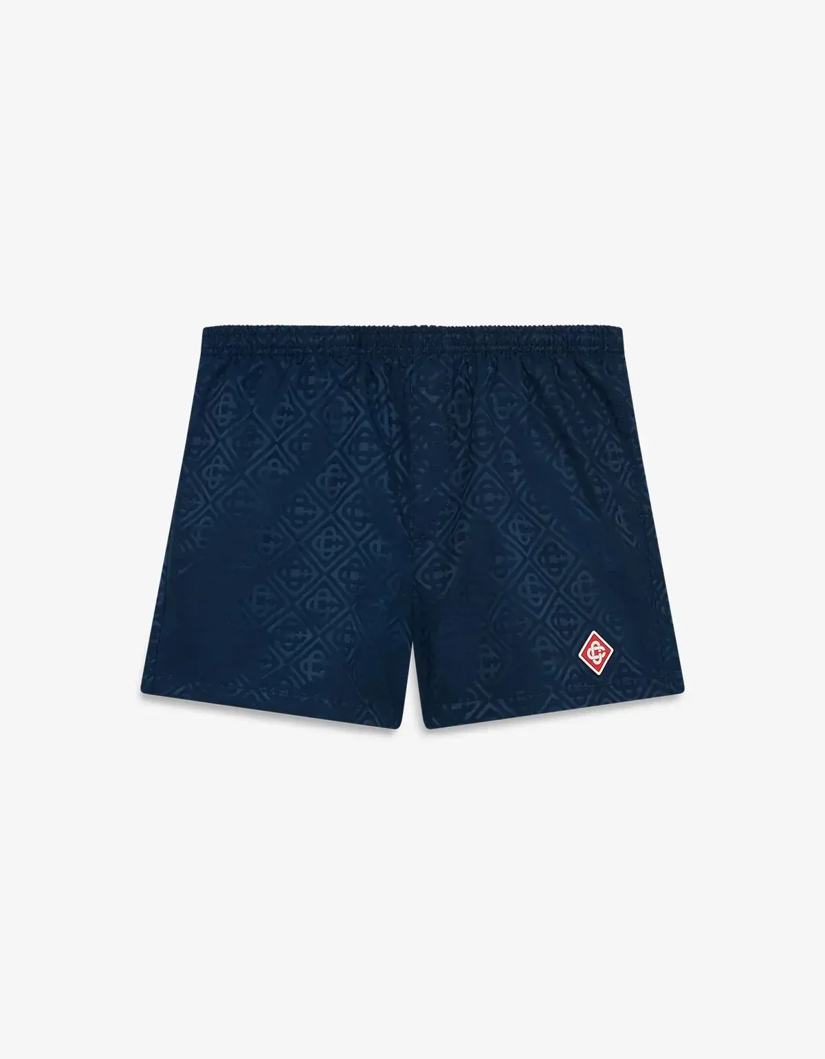Casablanca Blue Monogram Jacquard Swim Shorts sold by Zoo Fashions