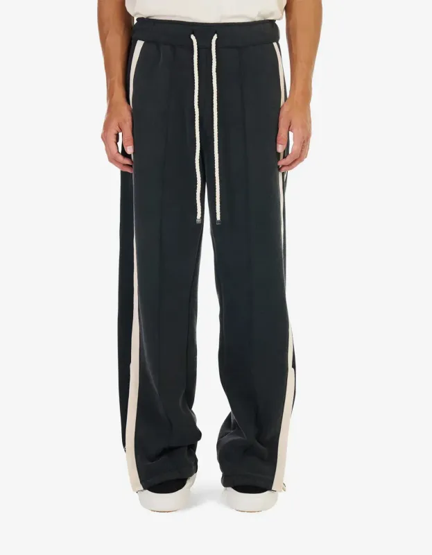 Nahmias Black P.E. Heavy Cotton Track Pant made by Nahmias