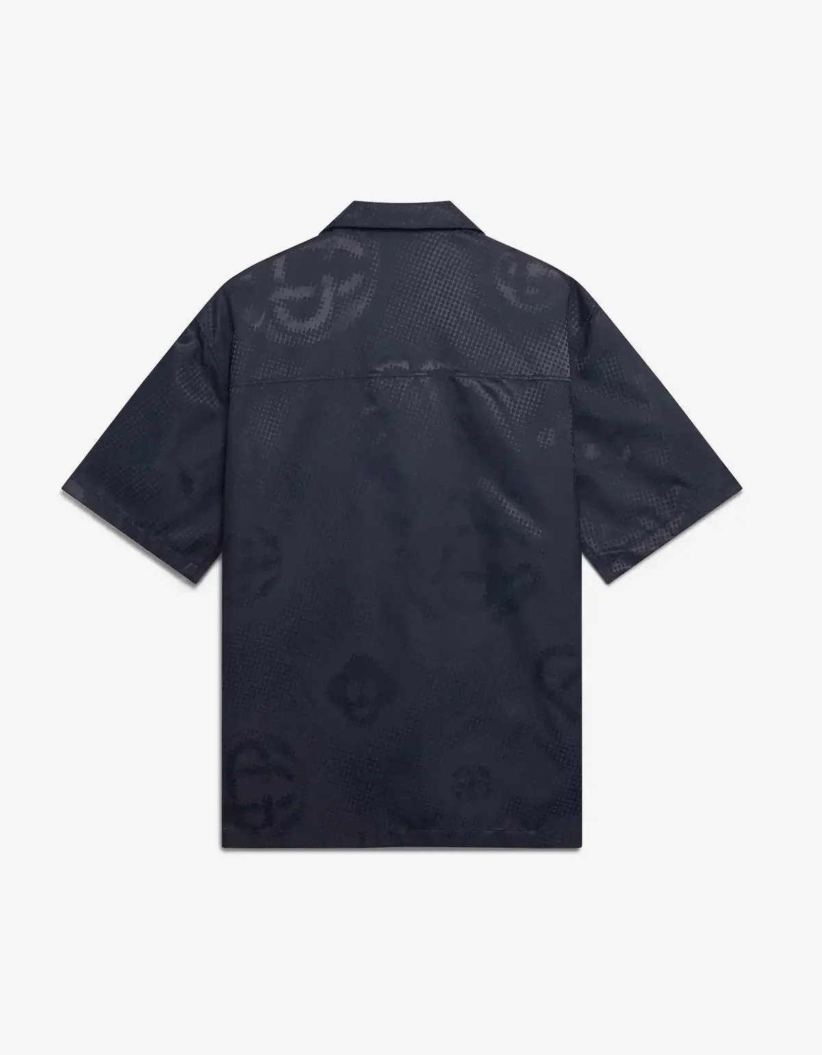 Casablanca Blue Half Tone Monogram Short Sleeve Shirt sold by Zoo Fashions product image thumbnail 3