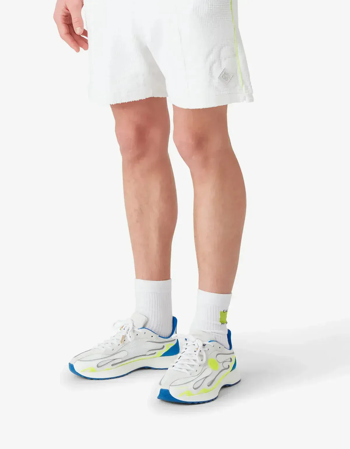 Casablanca White Towelling Monogram Short sold by Zoo Fashions product image thumbnail 4