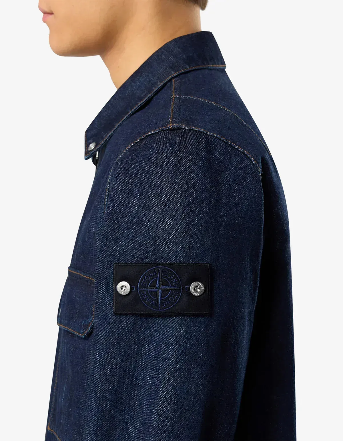 Stone Island Denim Research Indigo Denim-Rinsed Overshirt & Jeans sold by Zoo Fashions product image thumbnail 4