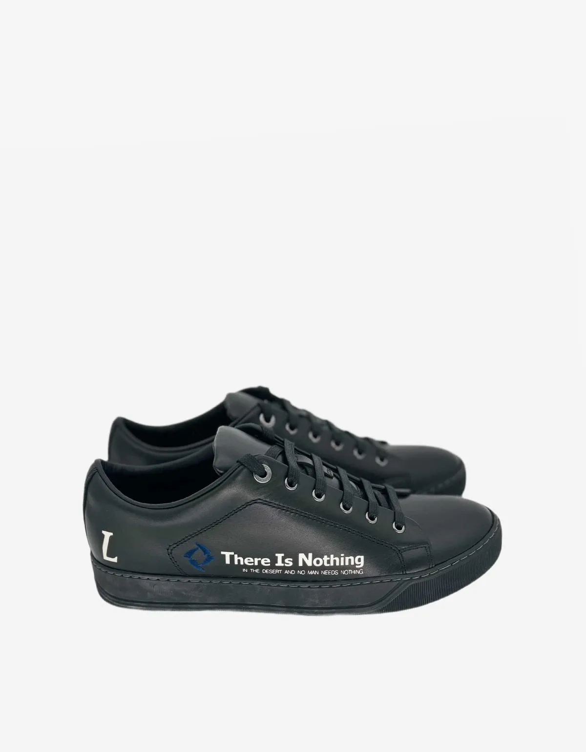 Lanvin Black 'There is Nothing' Leather Trainers sold by Zoo Fashions product image thumbnail 2