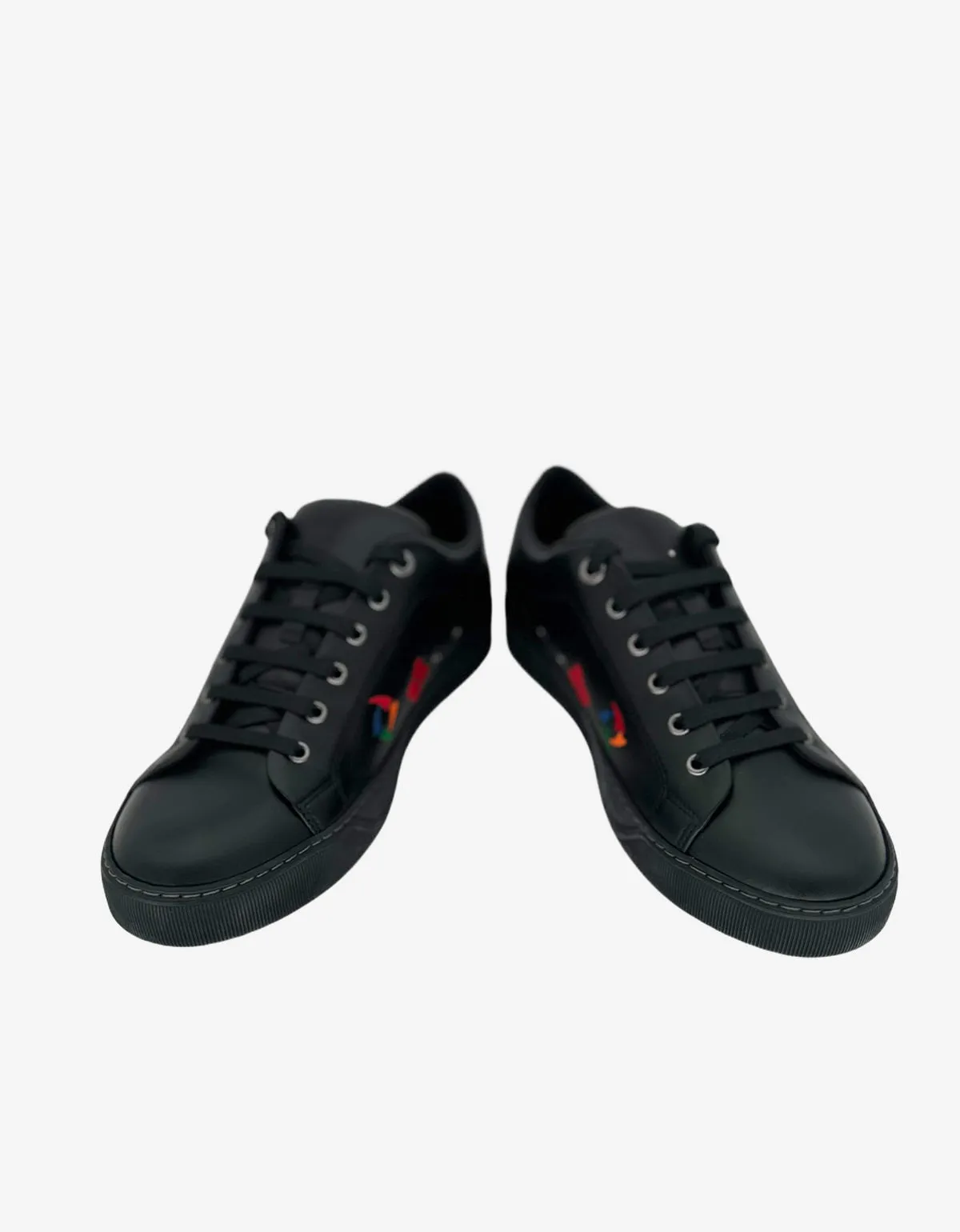 Lanvin Black 'There is Nothing' Leather Trainers sold by Zoo Fashions product image thumbnail 4