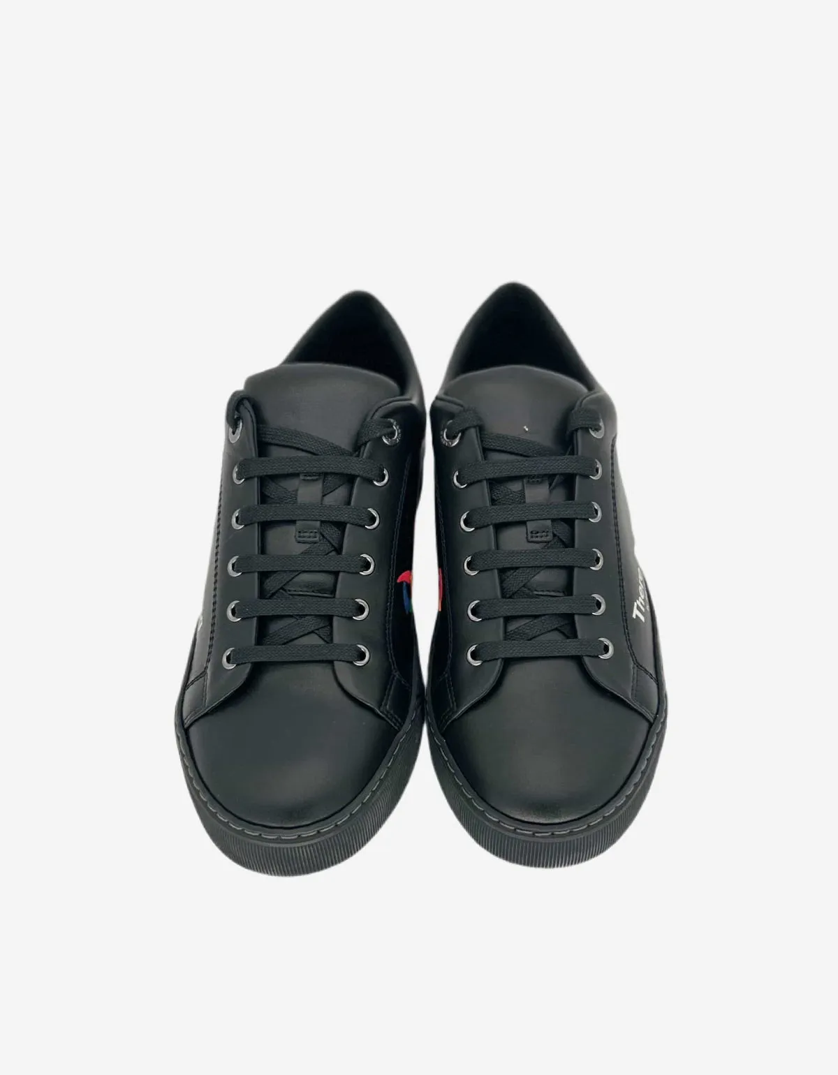 Lanvin Black 'There is Nothing' Leather Trainers sold by Zoo Fashions product image thumbnail 3