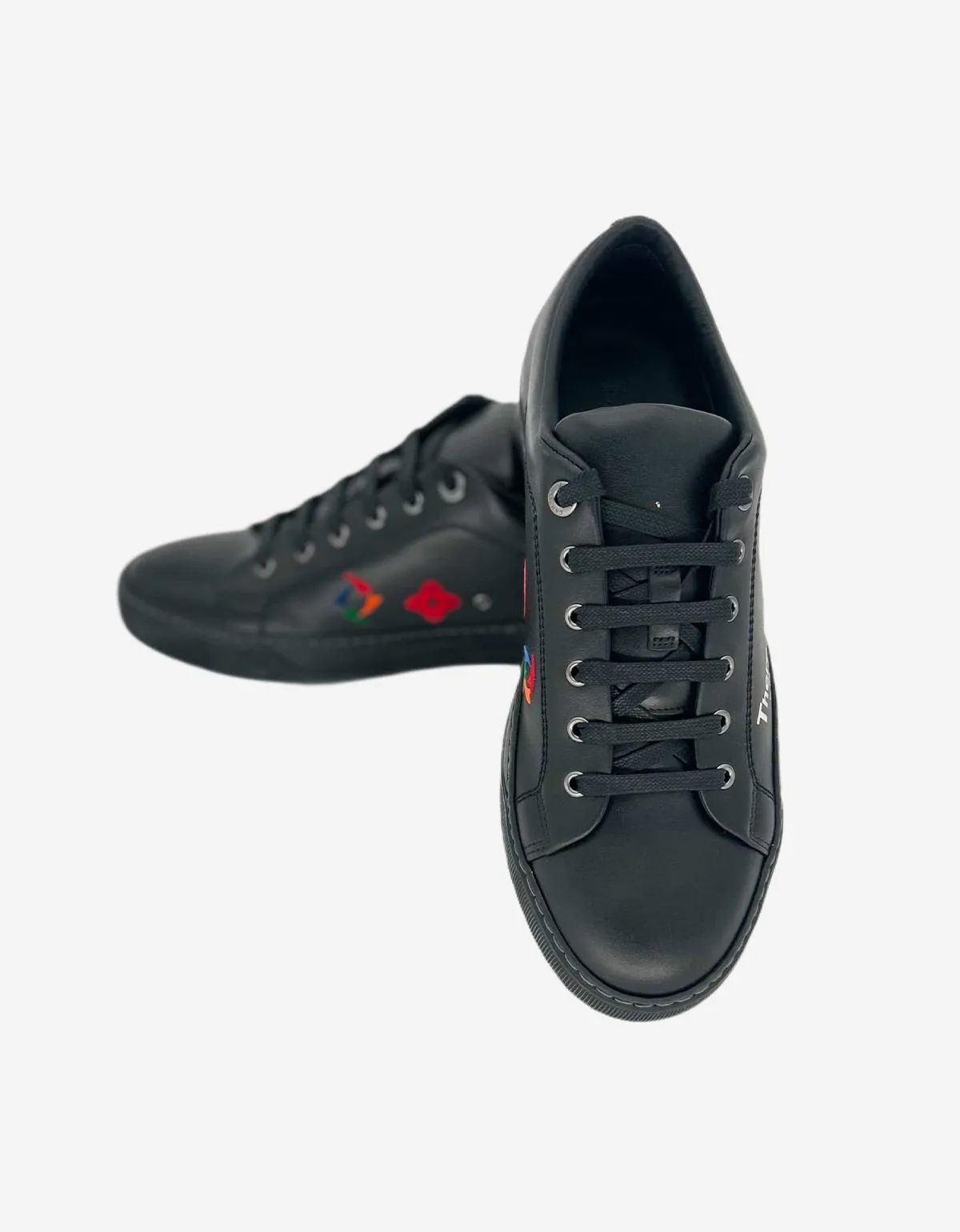 Lanvin Black 'There is Nothing' Leather Trainers sold by Zoo Fashions product image thumbnail 5