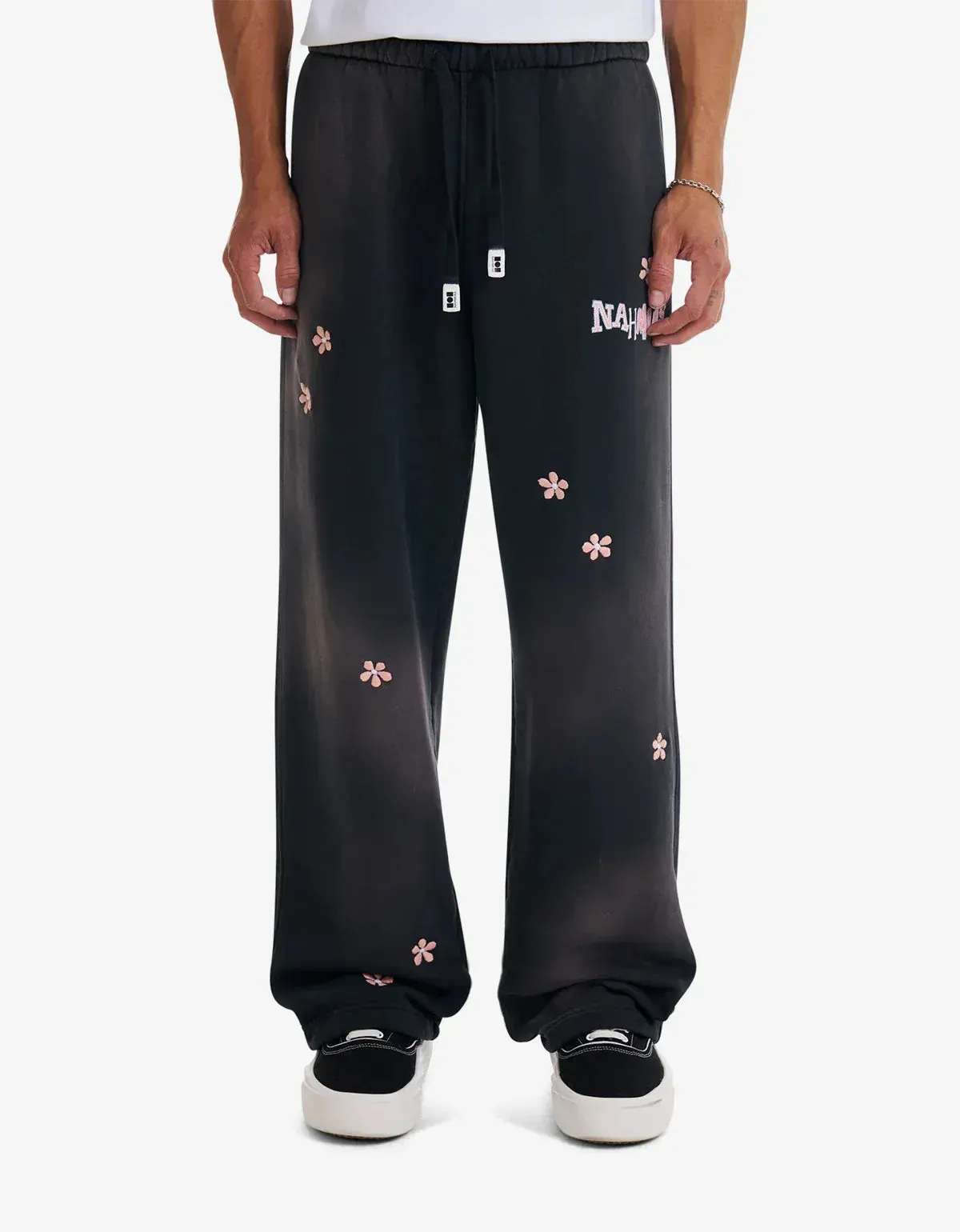 Nahmias Black Flower Groms Zip Up Hoodie & Wide Sweatpants sold by Zoo Fashions product image thumbnail 3
