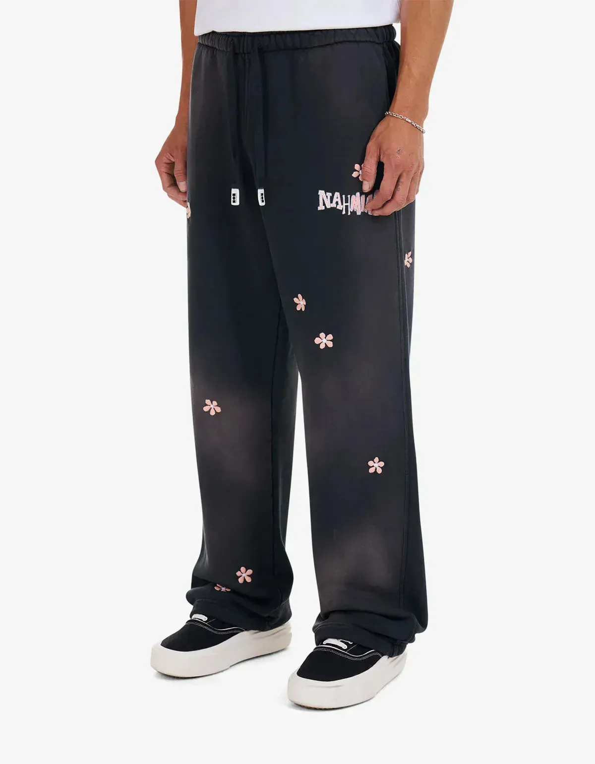 Nahmias Black Flower Groms Zip Up Hoodie & Wide Sweatpants sold by Zoo Fashions product image thumbnail 5