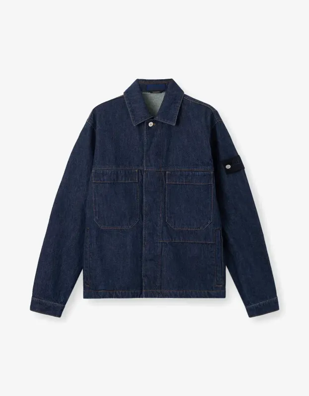 Stone Island Denim Research Indigo Denim-Rinsed Coach Jacket made by Stone Island