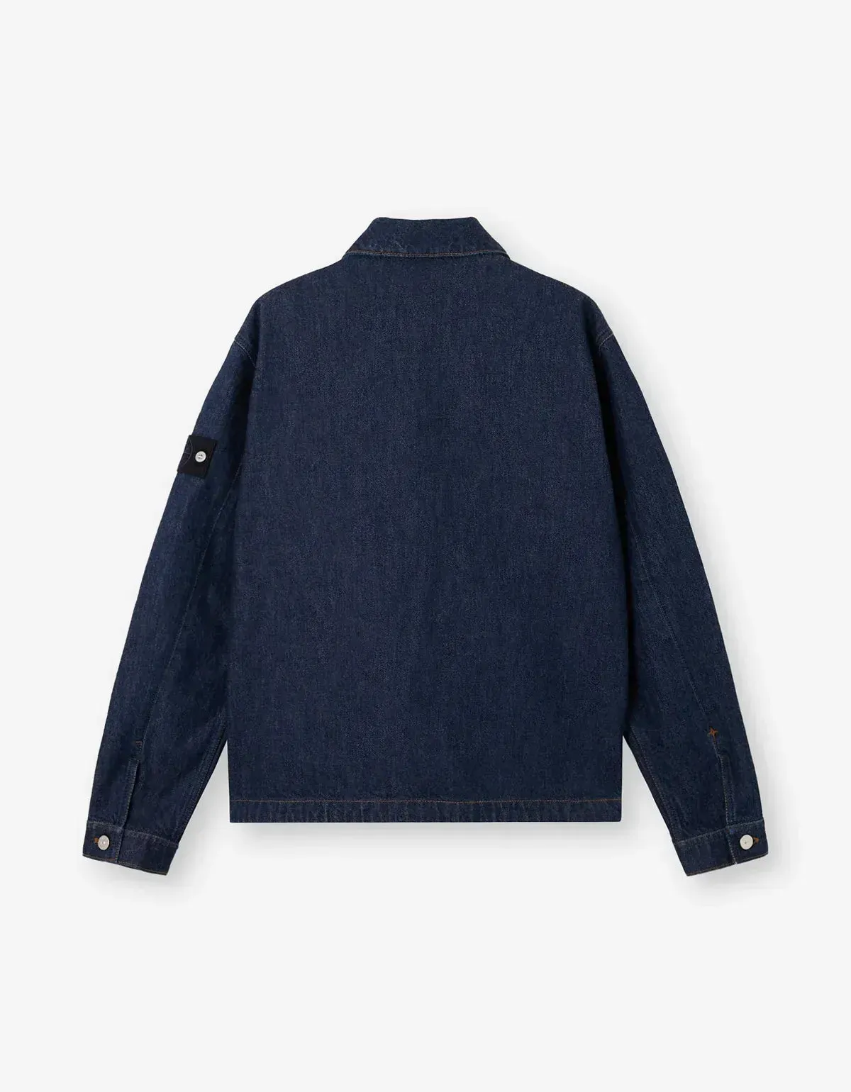 Stone Island Denim Research Indigo Denim-Rinsed Coach Jacket sold by Zoo Fashions product image thumbnail 2