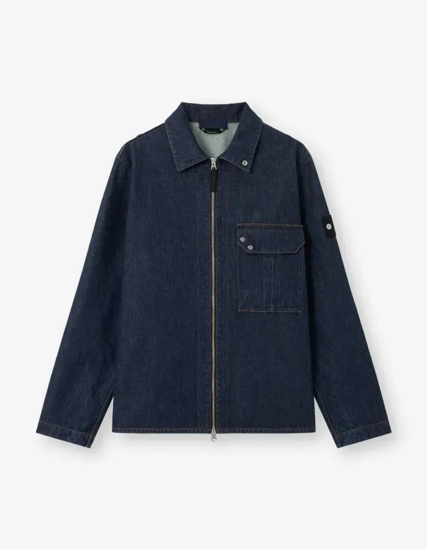 Stone Island Denim Research Indigo Denim-Rinsed Overshirt made by Stone Island