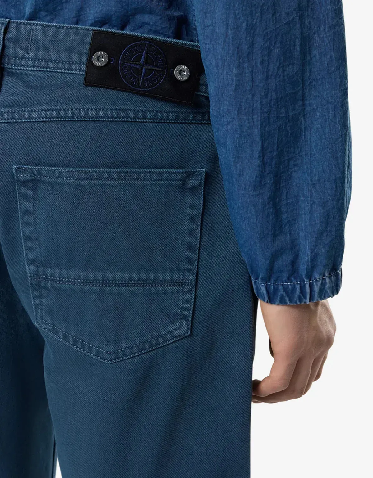 Stone Island Denim Research Light Bull Denim Indigo-TC Jeans sold by Zoo Fashions product image thumbnail 3