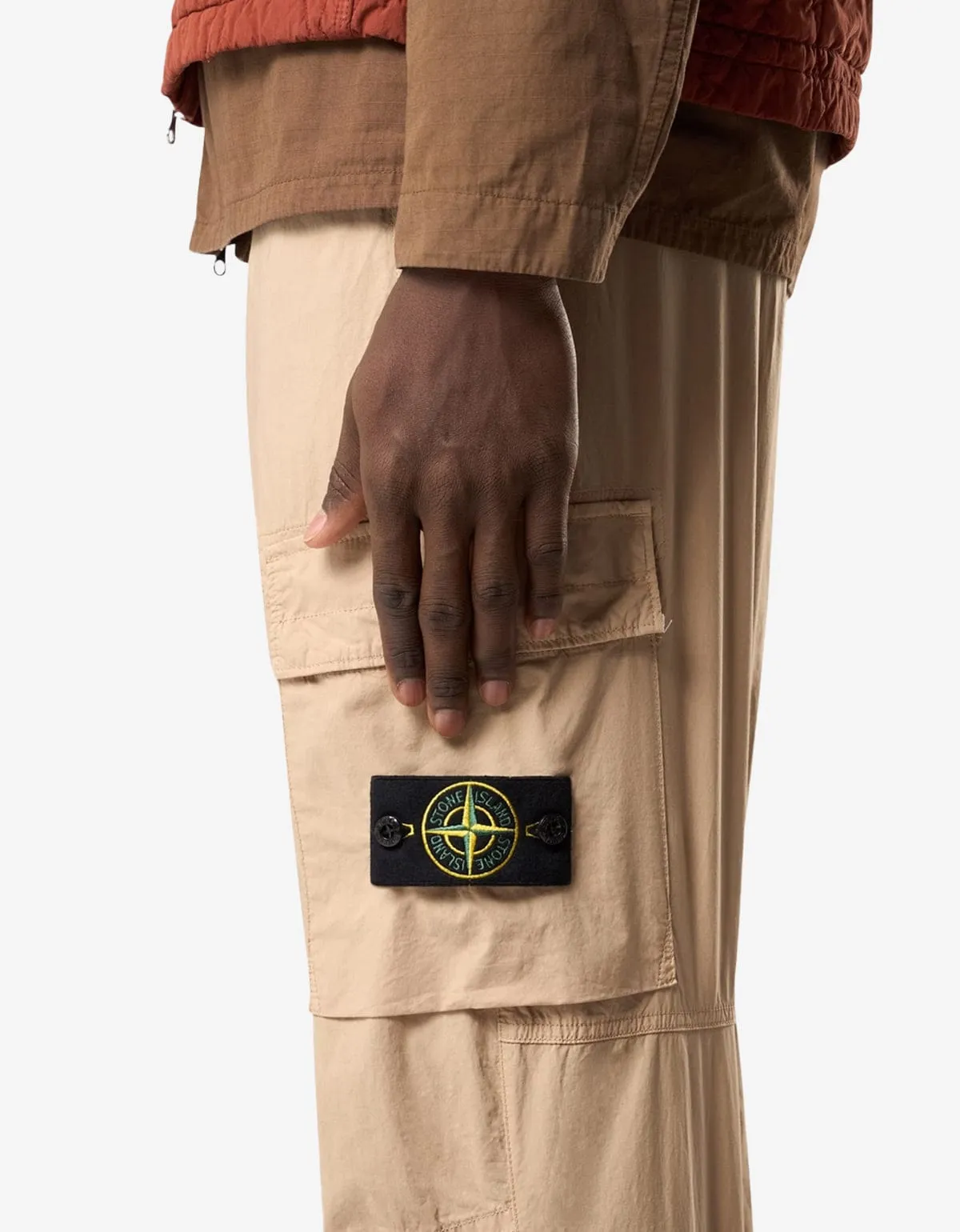 Stone Island Beige Paracadute Trousers sold by Zoo Fashions product image thumbnail 3