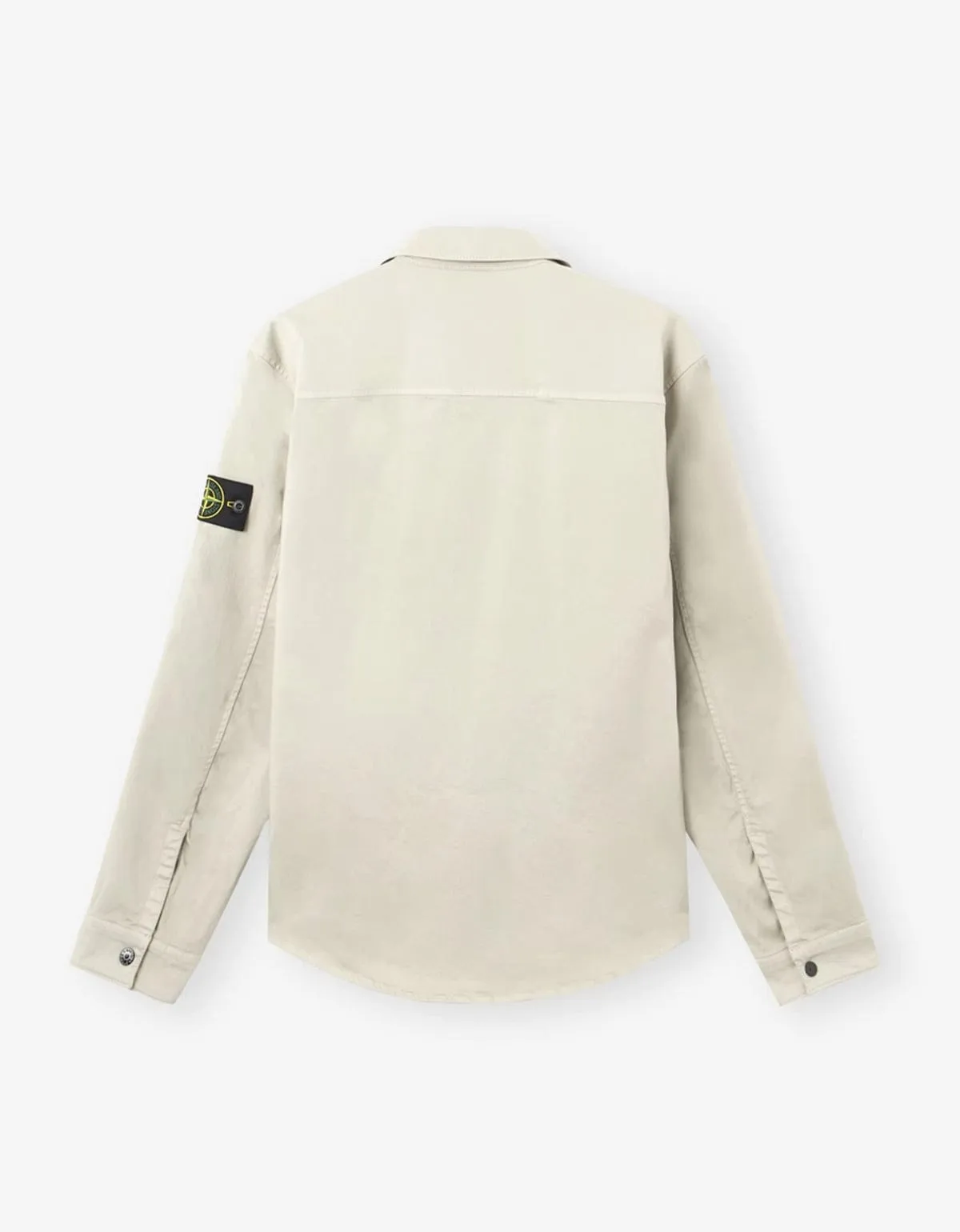 Stone Island Grey Cotton Satin Overshirt sold by Zoo Fashions product image thumbnail 2
