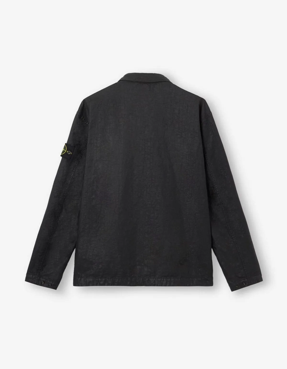 Stone Island Black Nylon Panama-TC Overshirt sold by Zoo Fashions product image thumbnail 2