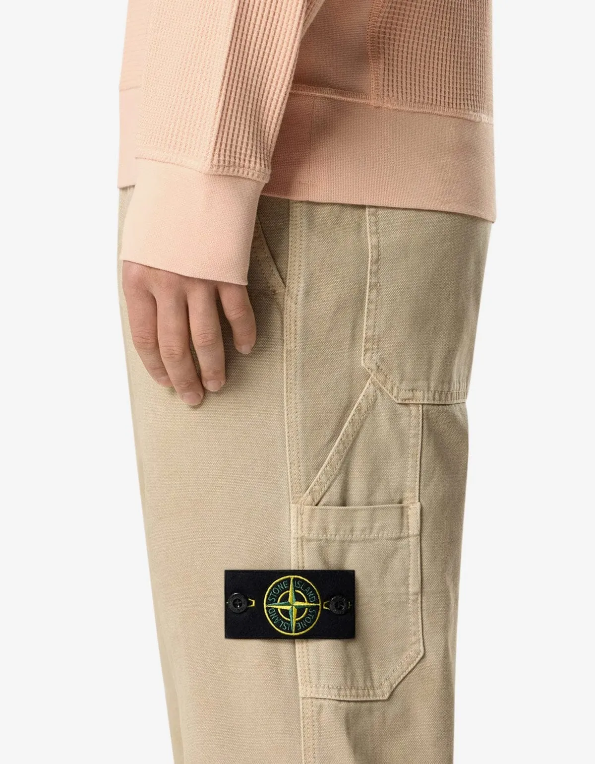 Stone Island Beige Old Effect Trousers sold by Zoo Fashions product image thumbnail 3