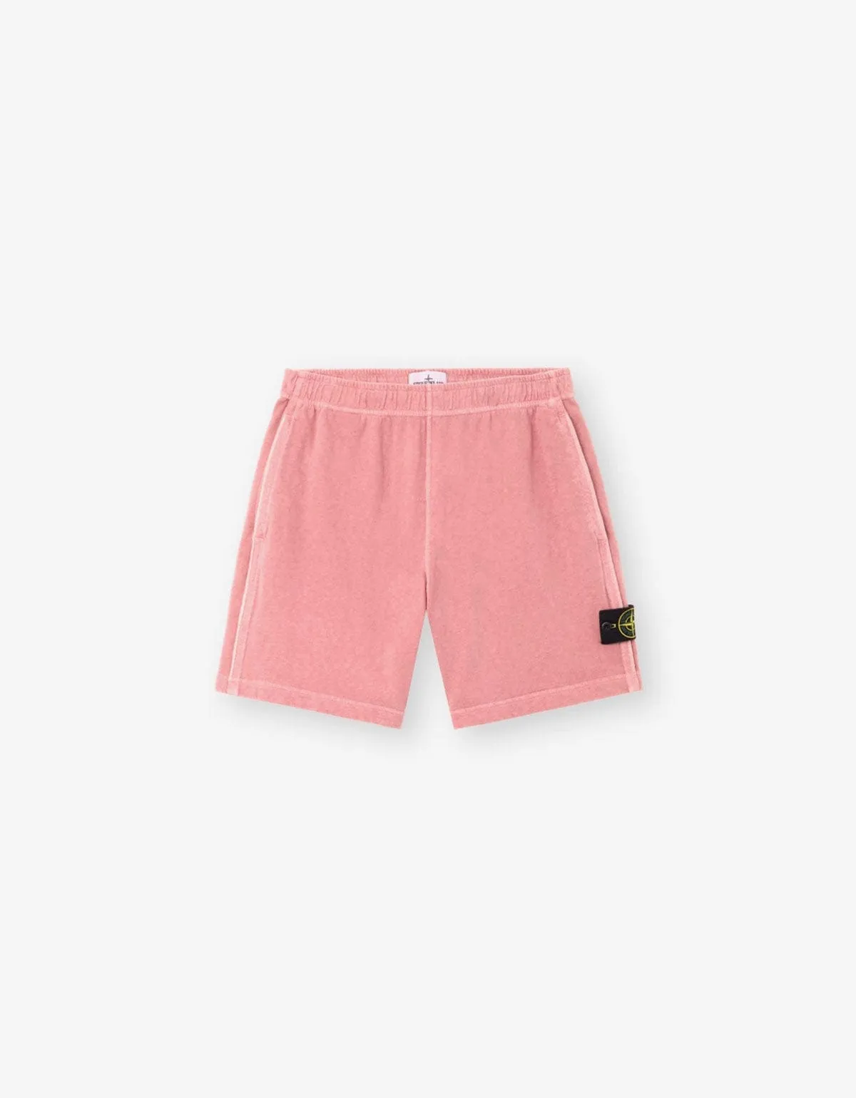 Stone Island Pink Old Effect Sweat Shorts sold by Zoo Fashions