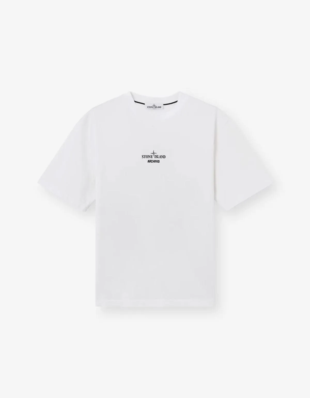 Stone Island White Archivio Print T-Shirt sold by Zoo Fashions product image thumbnail 2