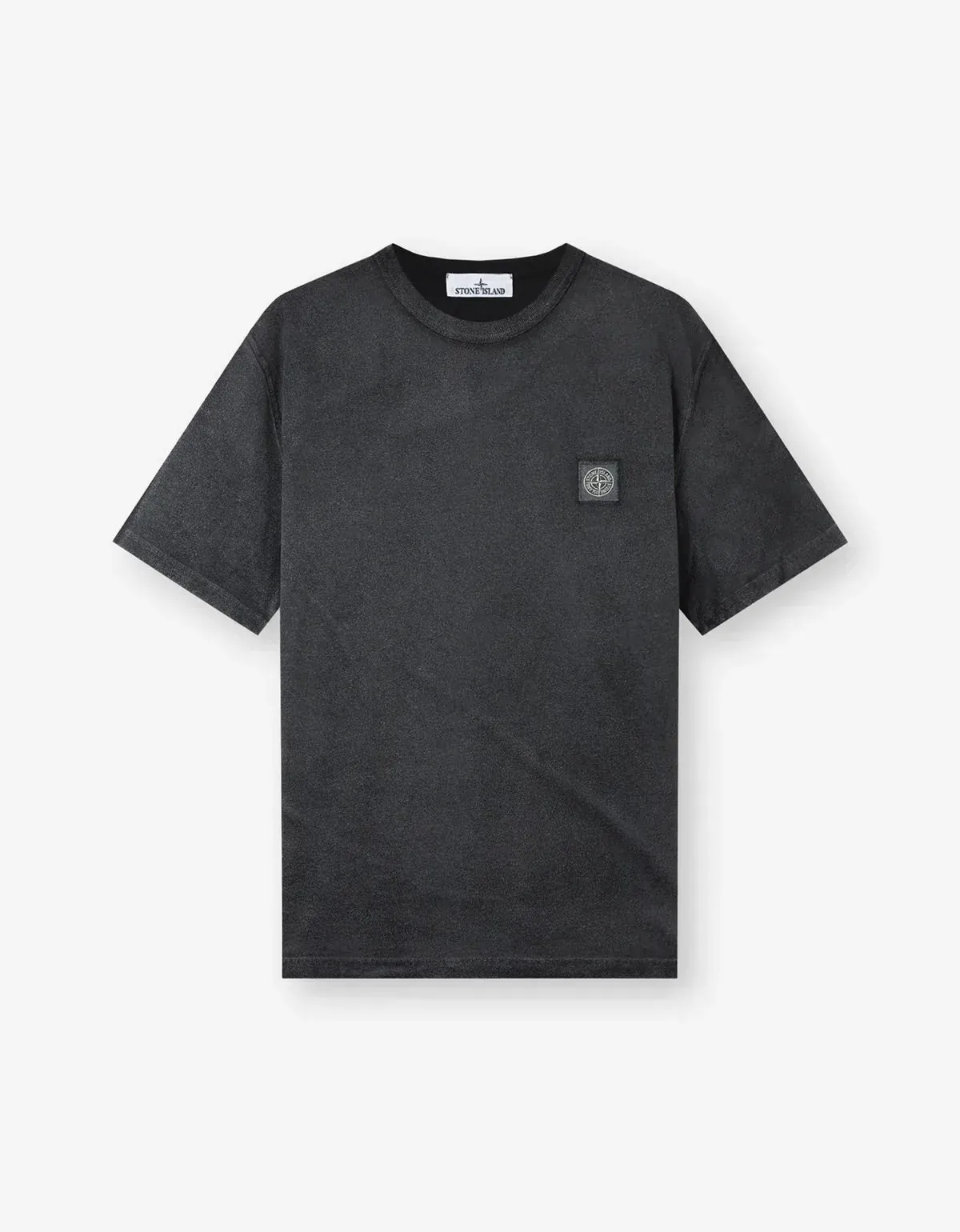 Stone Island Black Reflective Garment Lamination Compass Patch T-Shirt sold by Zoo Fashions