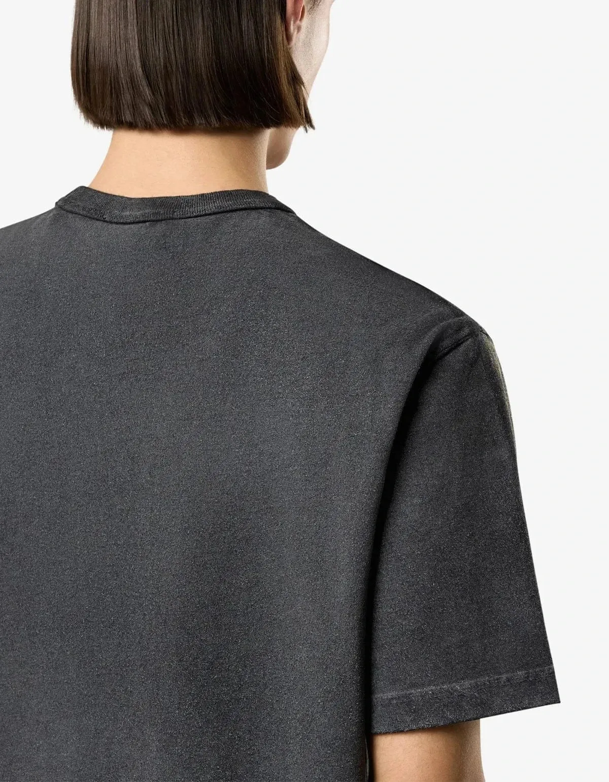 Stone Island Black Reflective Garment Lamination Compass Patch T-Shirt sold by Zoo Fashions product image thumbnail 5