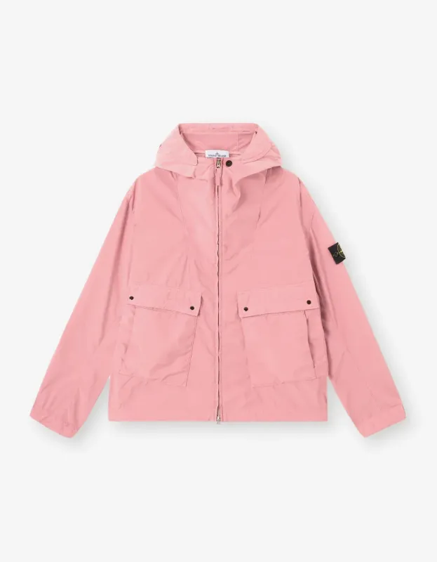 Stone Island Pink Light Compact Touch Poly-TC Jacket sold by Zoo Fashions