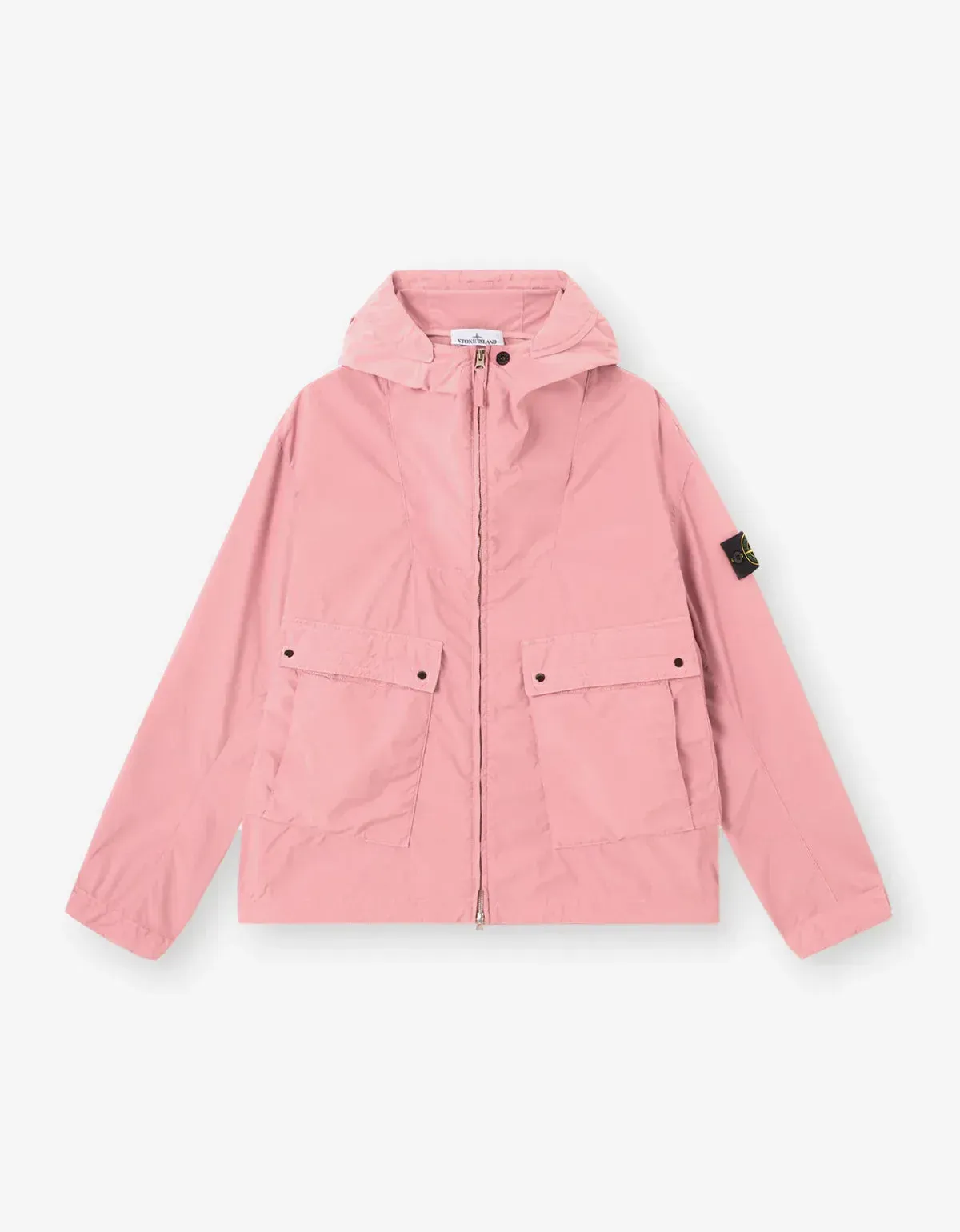 Stone Island Pink Light Compact Touch Poly-TC Jacket sold by Zoo Fashions