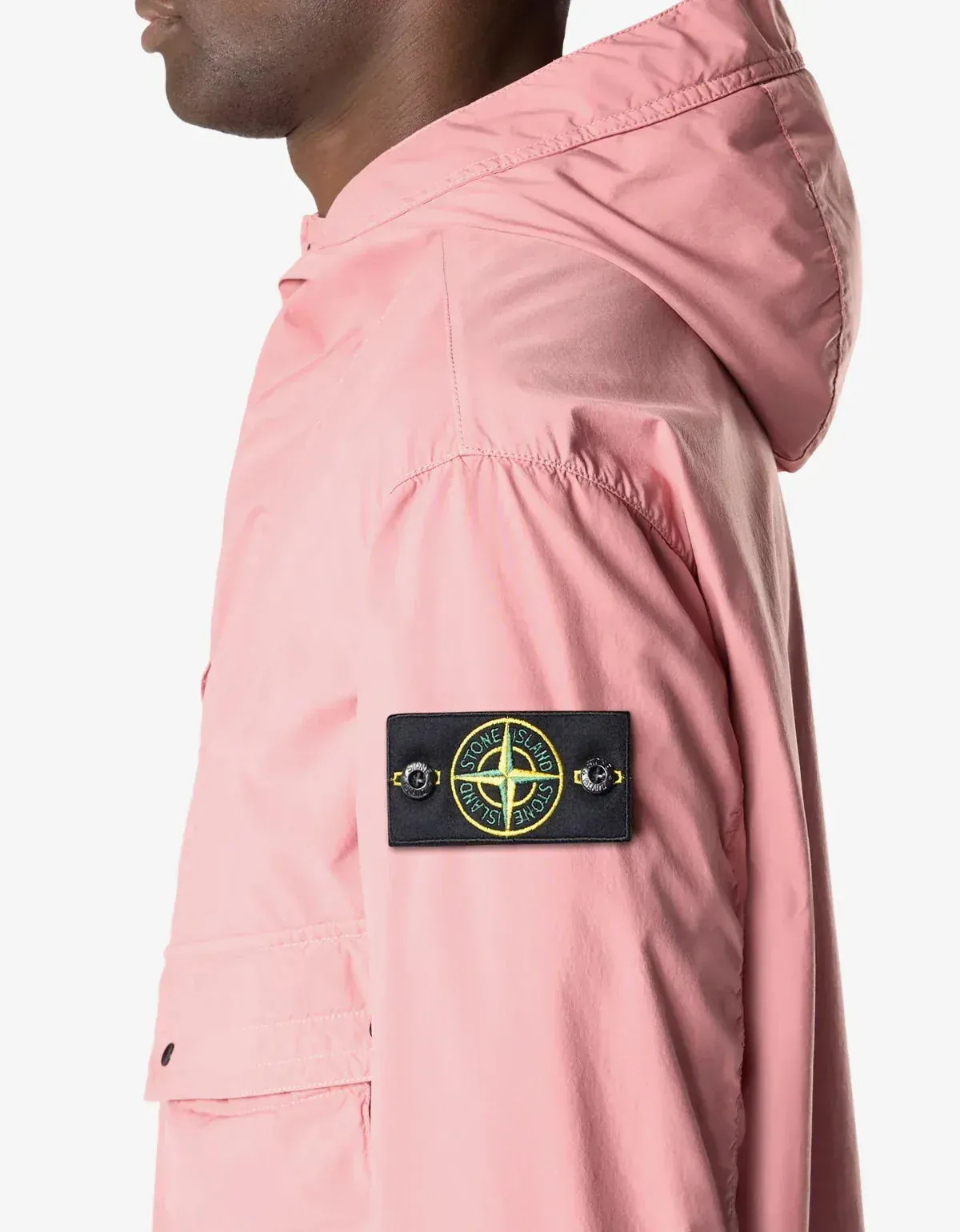 Stone Island Pink Light Compact Touch Poly-TC Jacket sold by Zoo Fashions product image thumbnail 3