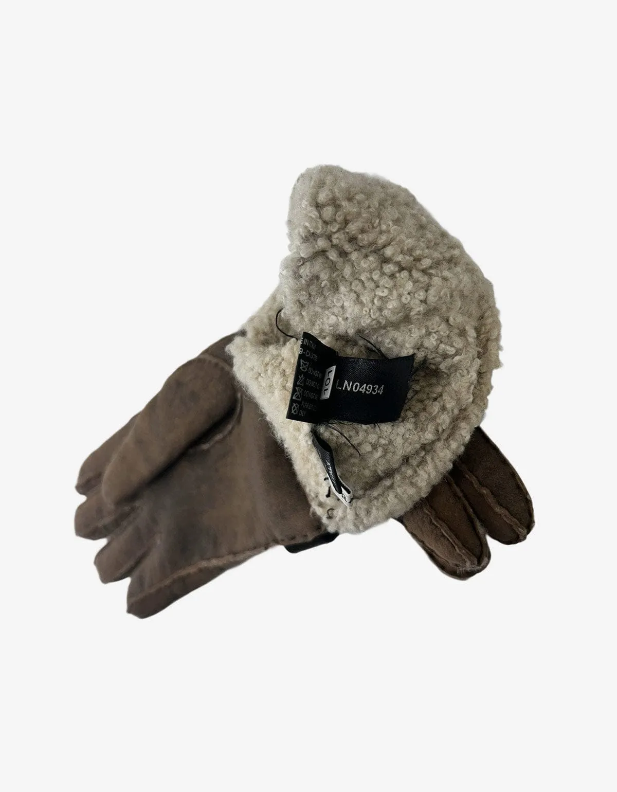 Prada Shearling Gloves With Buckle Fastening sold by Zoo Fashions product image thumbnail 3