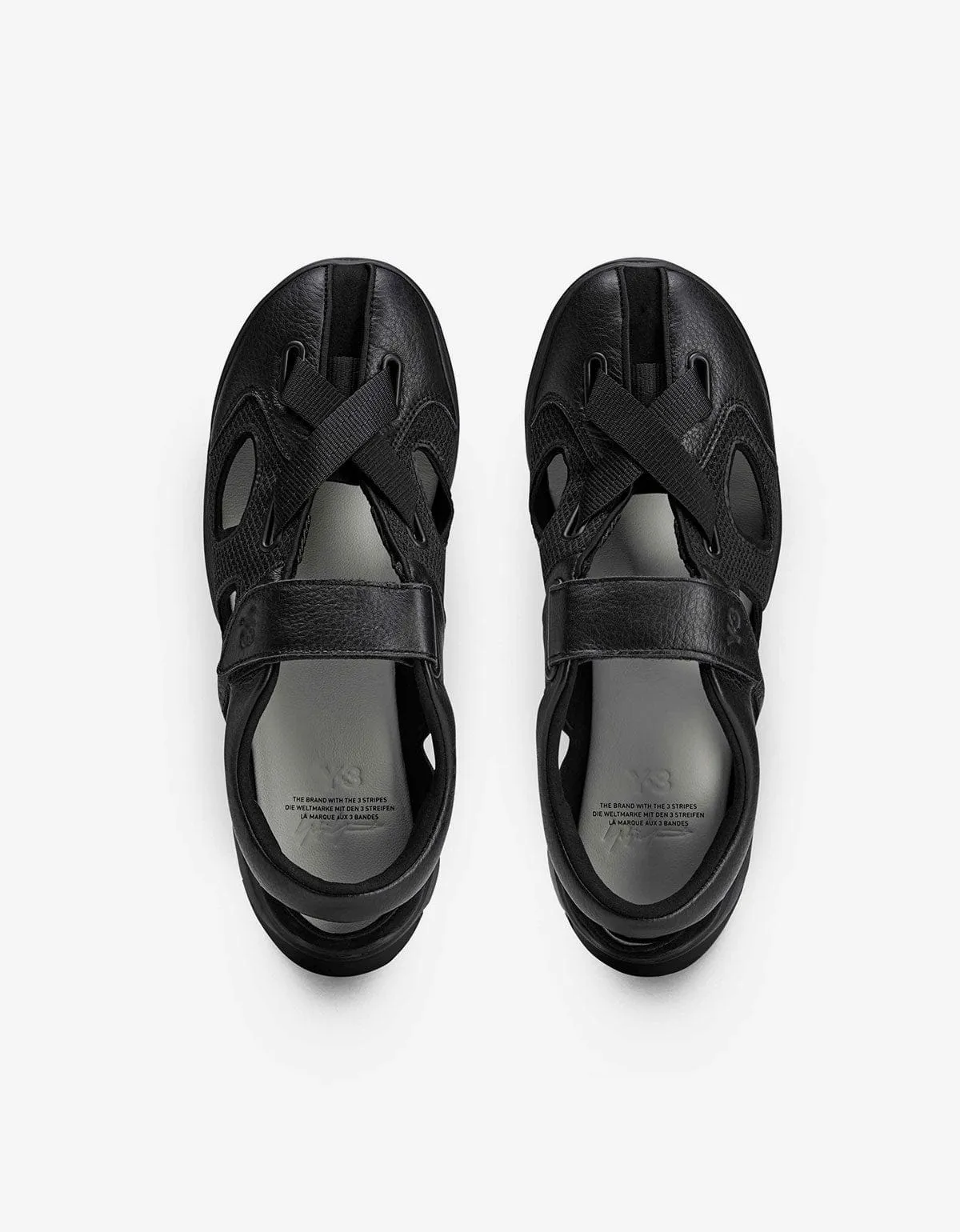 Y-3 Black GSG9 Sandals sold by Zoo Fashions product image thumbnail 3