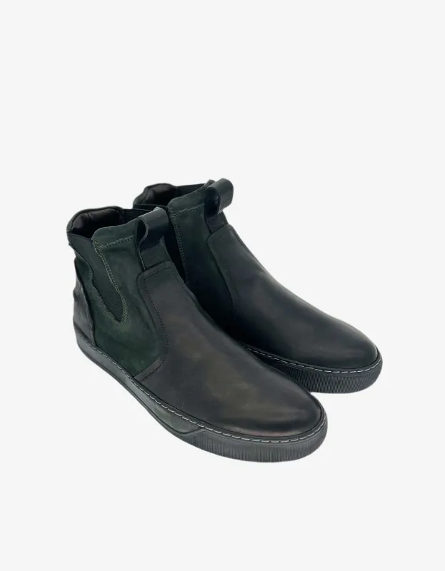 Lanvin Grey 'Chelsea Boot' Style Hi Top Trainers made by Lanvin