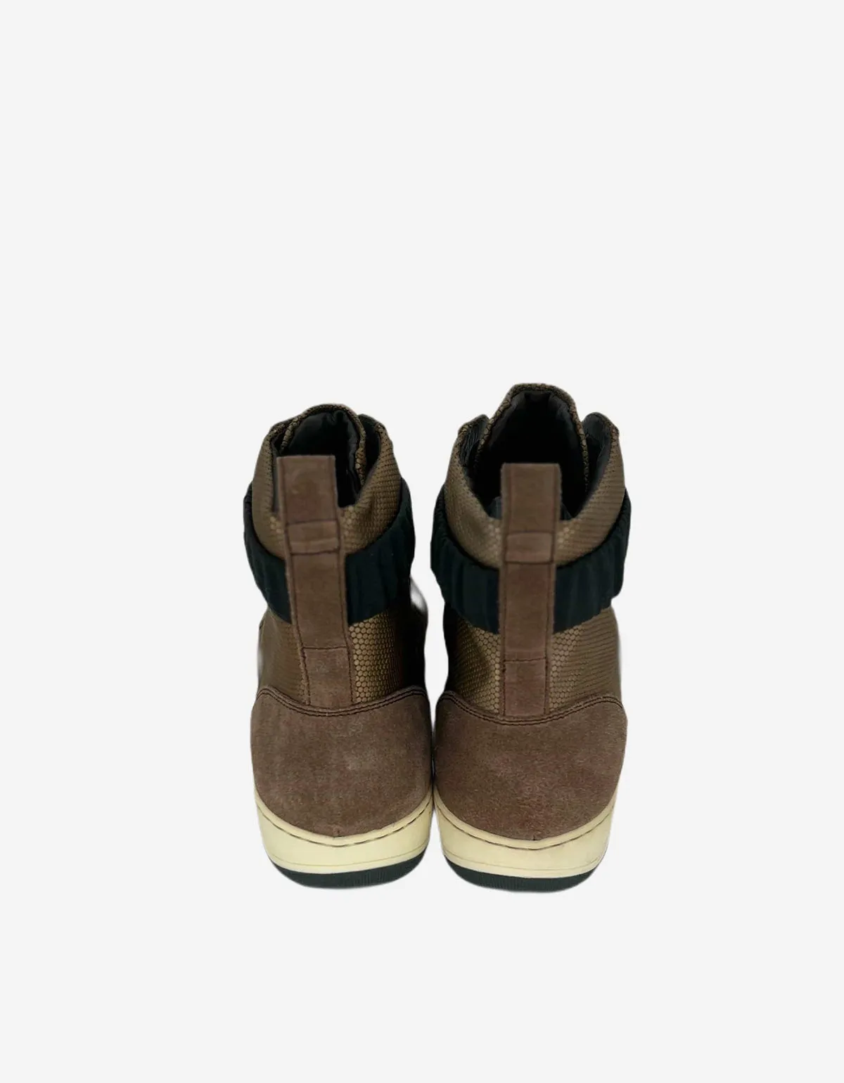 Lanvin Brown Multi Fabric Hi Top Trainers sold by Zoo Fashions product image thumbnail 5