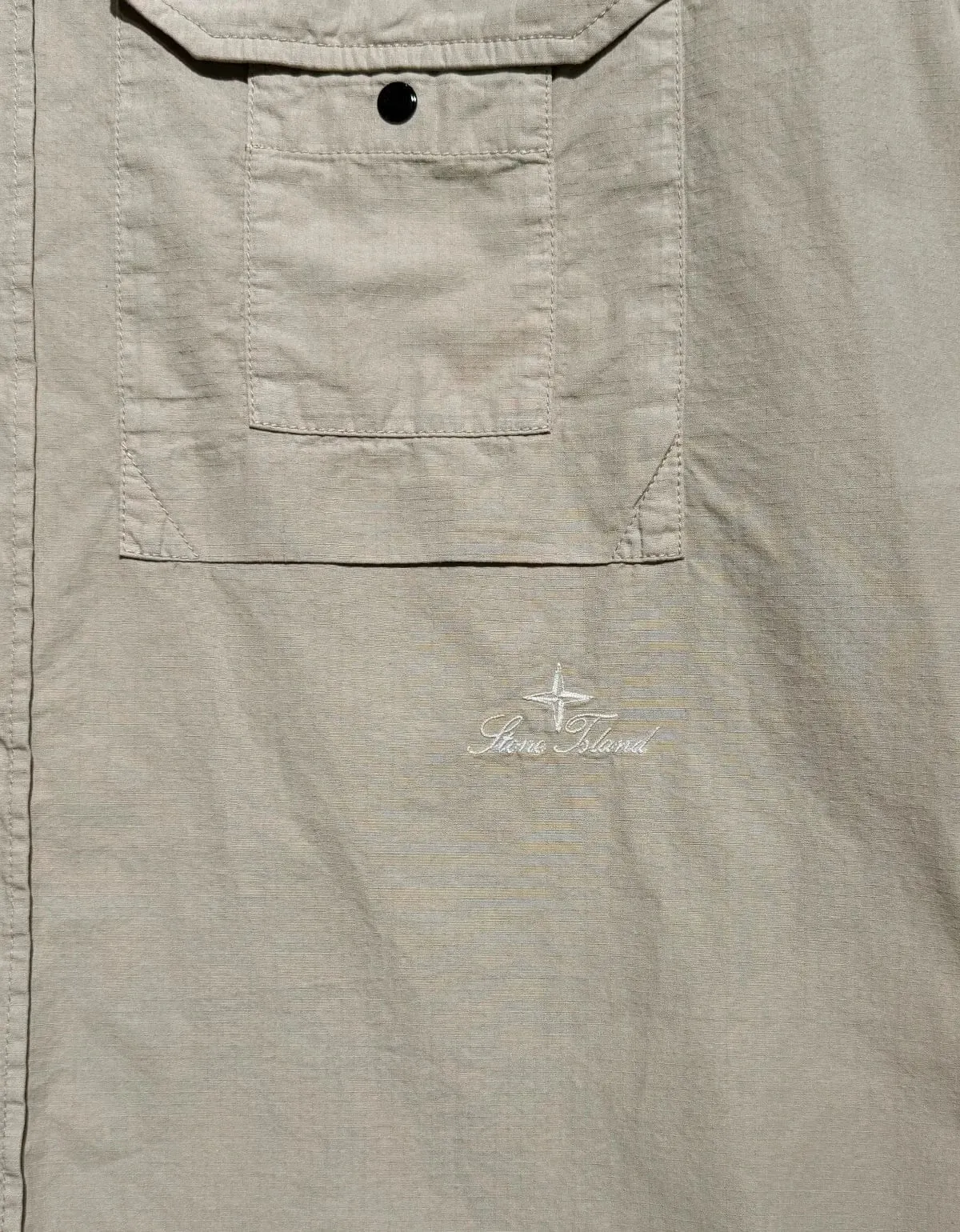 Stone Island Beige Micro Ripstop Shirt sold by Zoo Fashions product image thumbnail 4