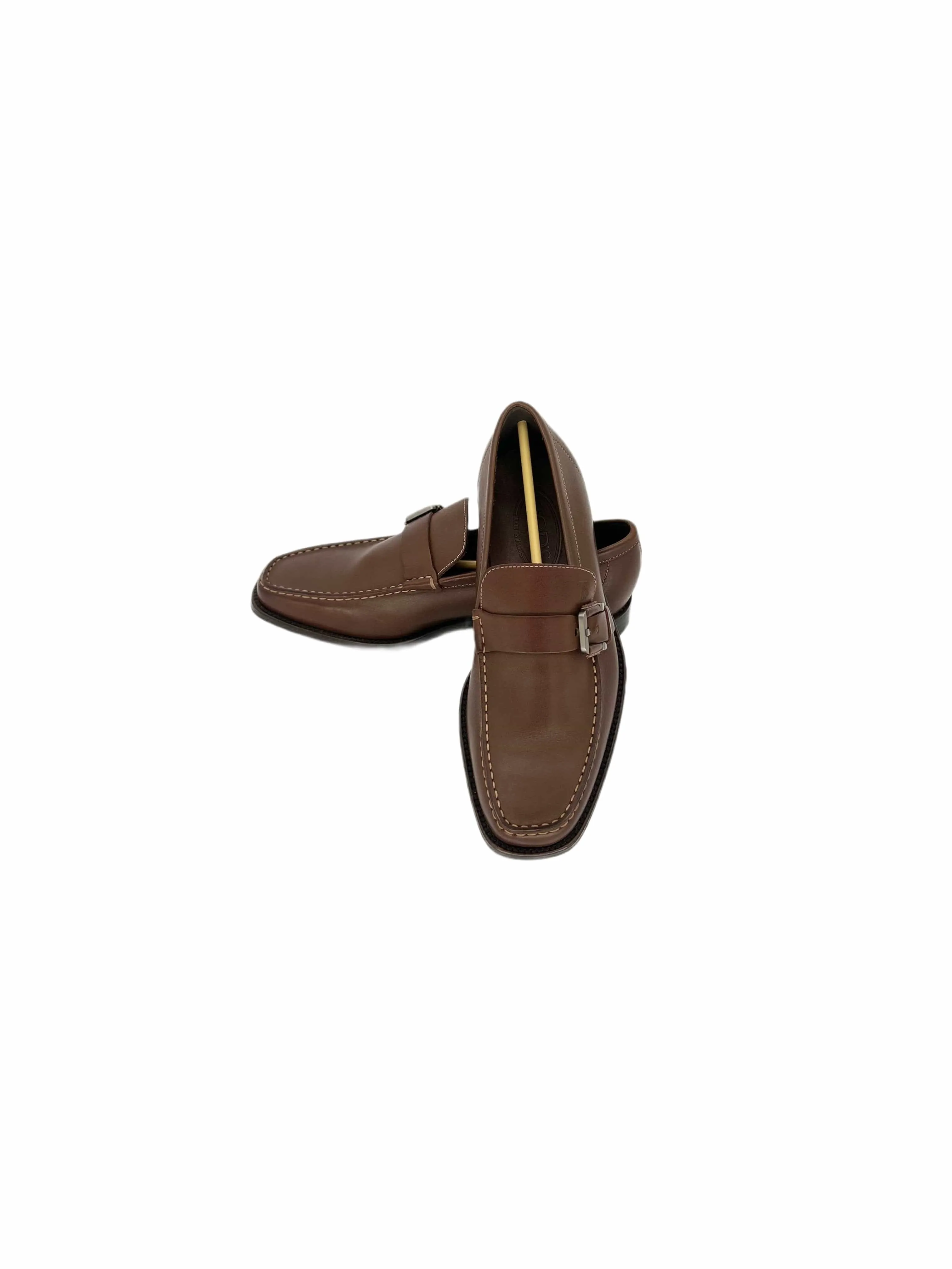 Tod's Cocoa Brown Leather Buckle Loafer — Mid 2000s Archive sold by Zoo Fashions product image thumbnail 4