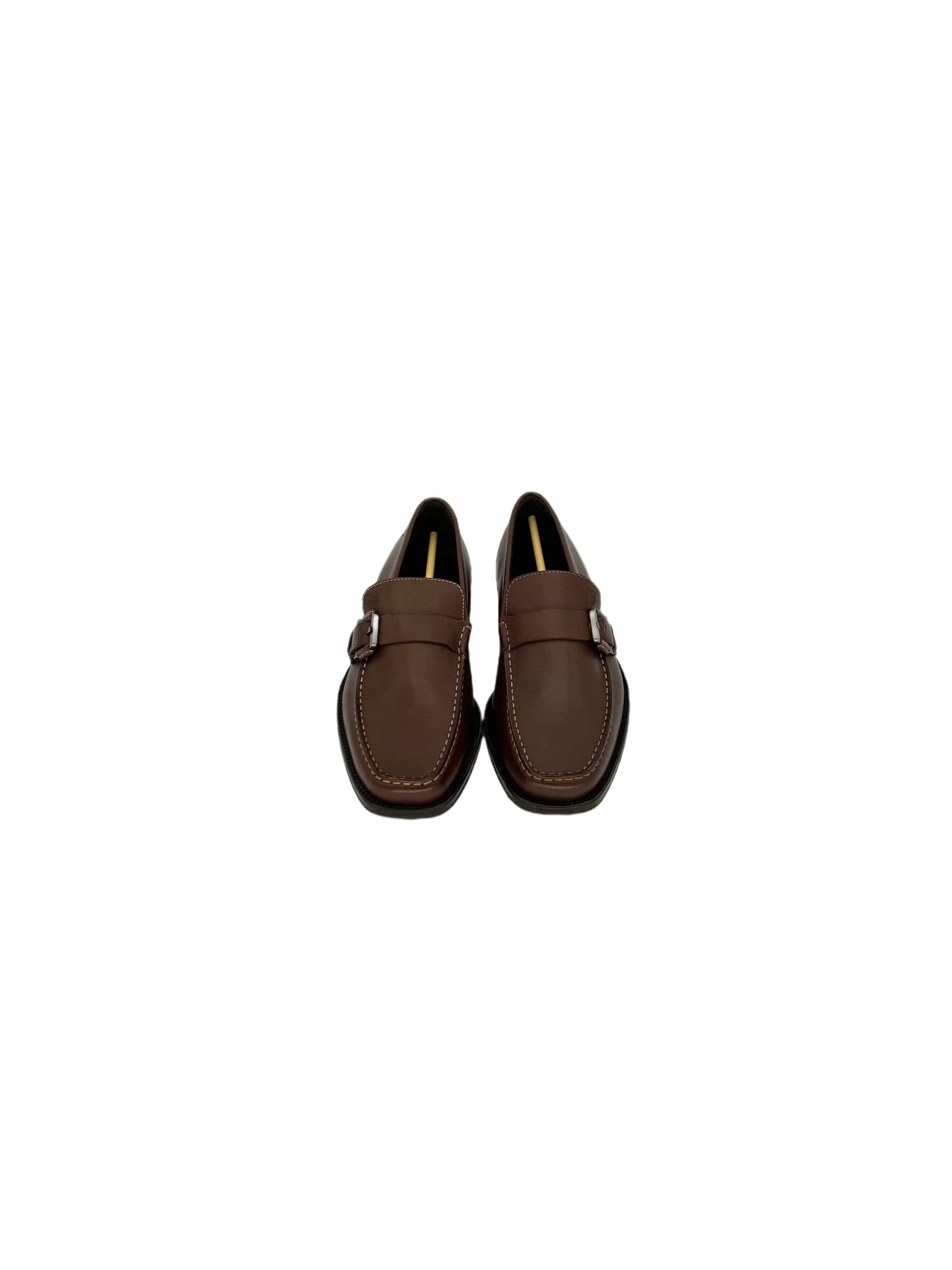 Tod's Cocoa Brown Leather Buckle Loafer — Mid 2000s Archive sold by Zoo Fashions product image thumbnail 3