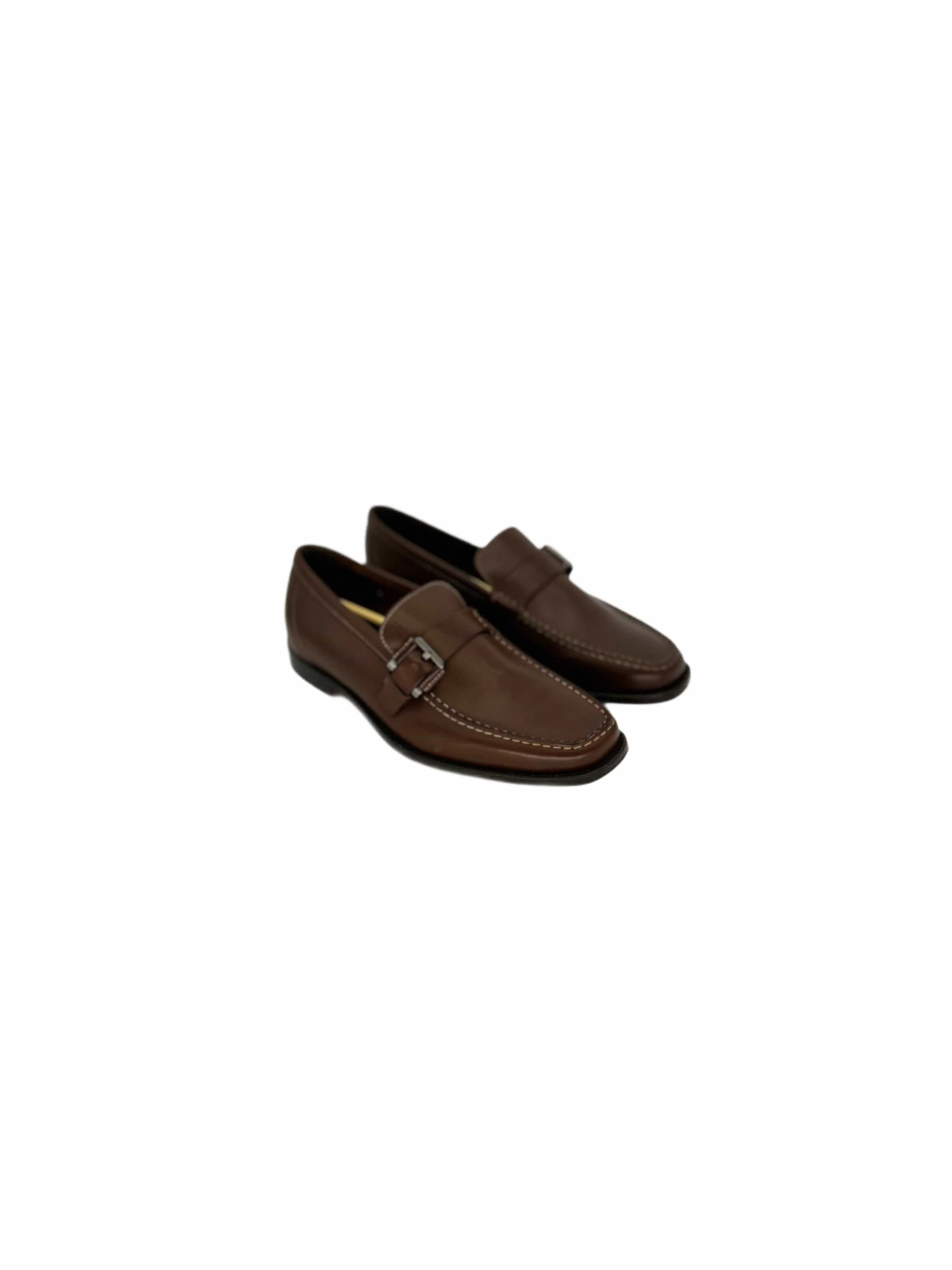 Tod's Cocoa Brown Leather Buckle Loafer — Mid 2000s Archive sold by Zoo Fashions