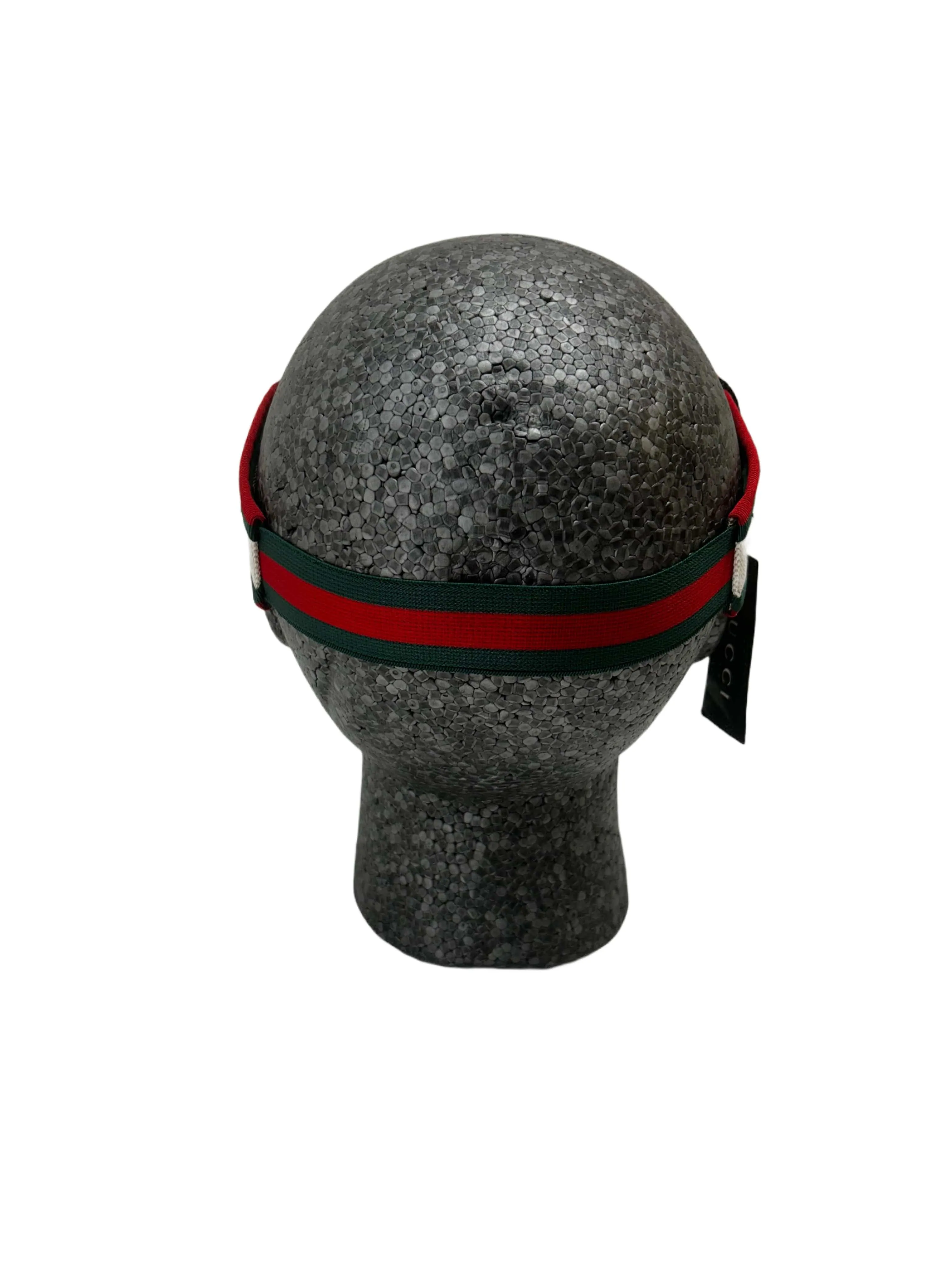 Gucci Cotton Linen GG Jacquard Tennis Visor with Script Logo & Stripe Band — Late 2000s Archive sold by Zoo Fashions product image thumbnail 4