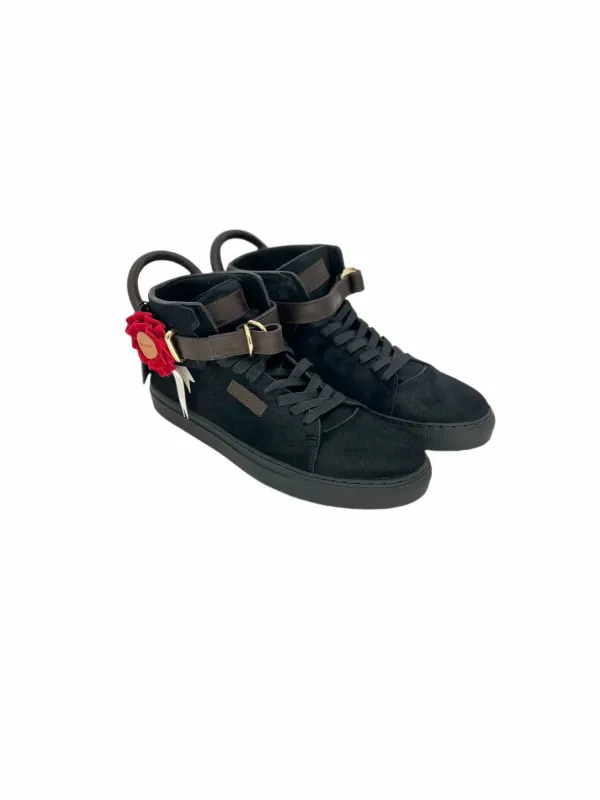 Triple Crown Black 100mm High Top Trainers made by Buscemi