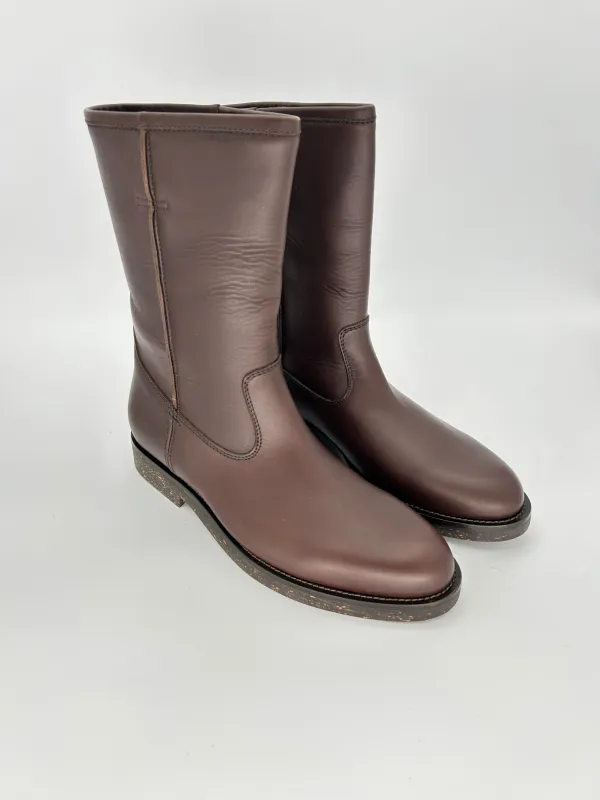 Gucci Brown Leather Riding Boot — AW05 Archive, Made in Italy sold by Zoo Fashions