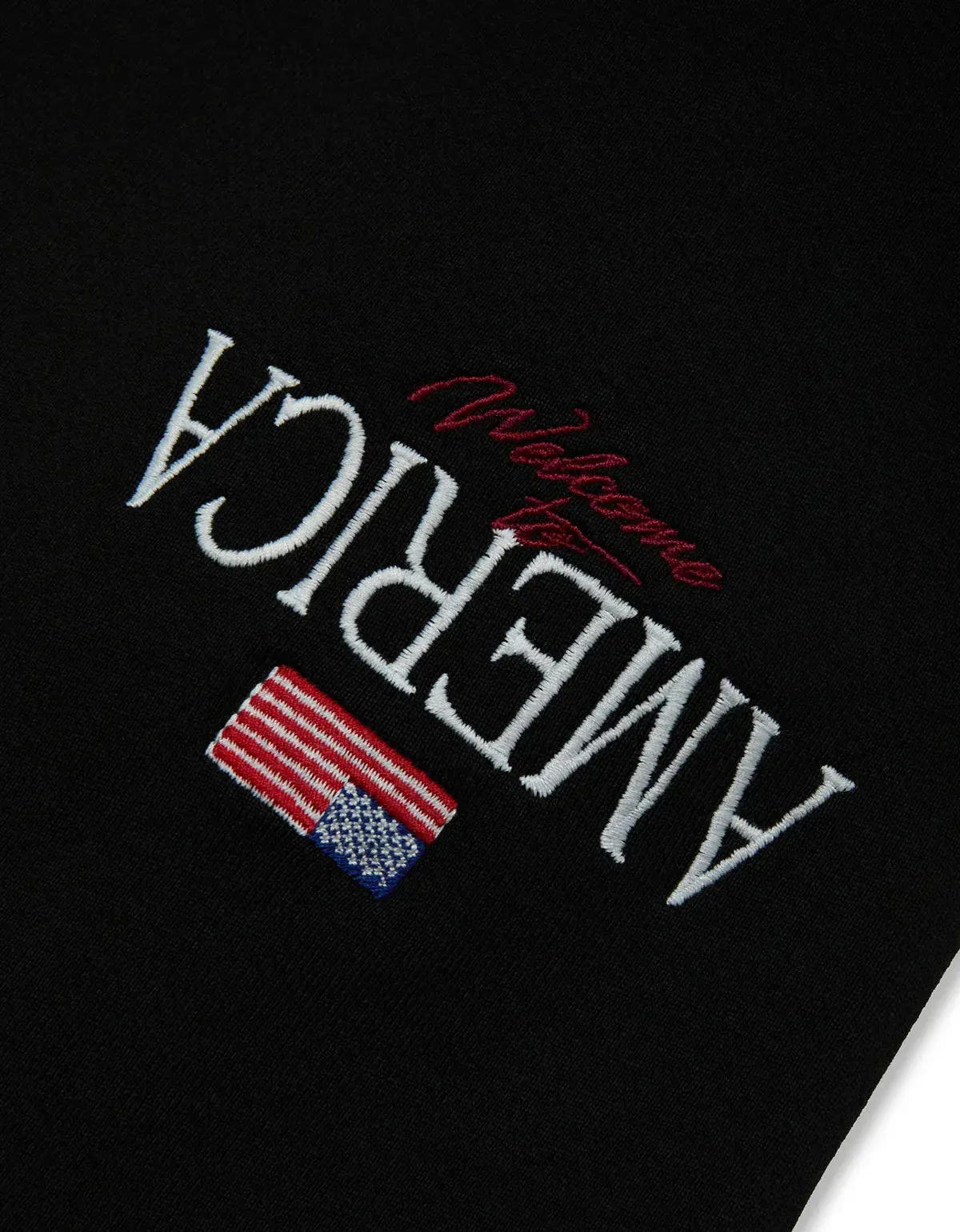 Willy Chavarria Black Welcome To America Sweatpant sold by Zoo Fashions product image thumbnail 3