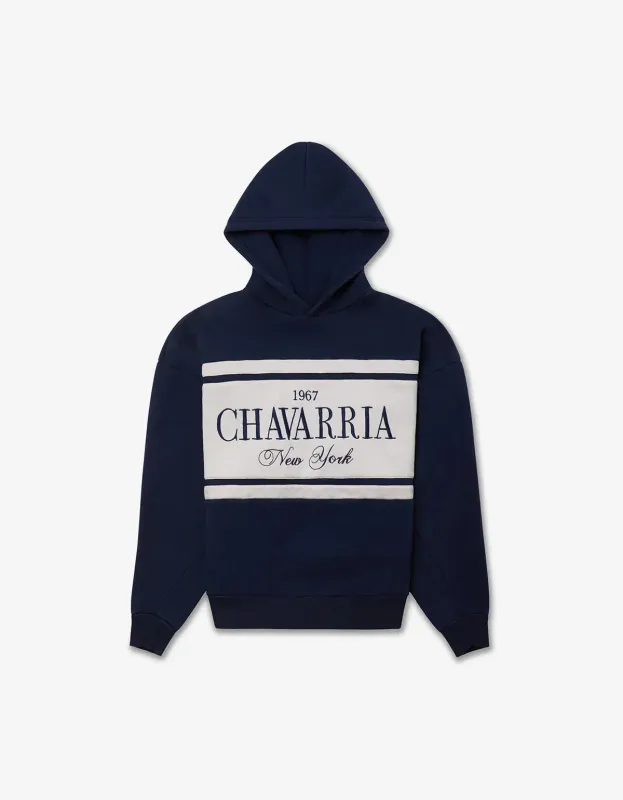 Willy Chavarria Blue Chavarria Stripe Gilroy Hoodie made by Willy Chavarria
